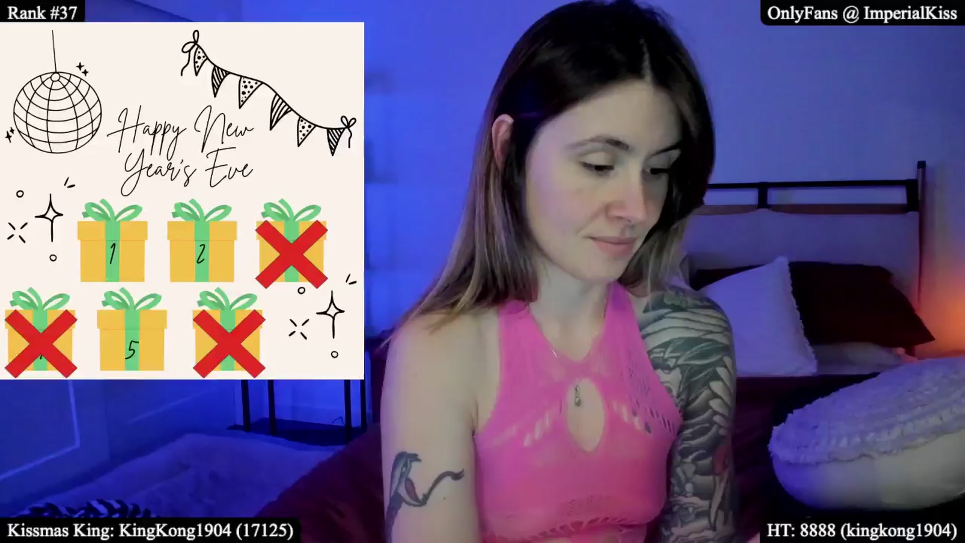 Gallery image thumbnail from ImperialKiss's myfreecams stream on, 01/01/2026, 05:09 image 6 of 20