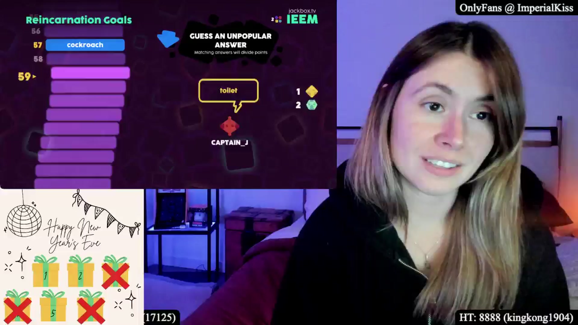 Gallery image thumbnail from ImperialKiss's myfreecams stream on, 01/01/2026, 05:09 image 16 of 20