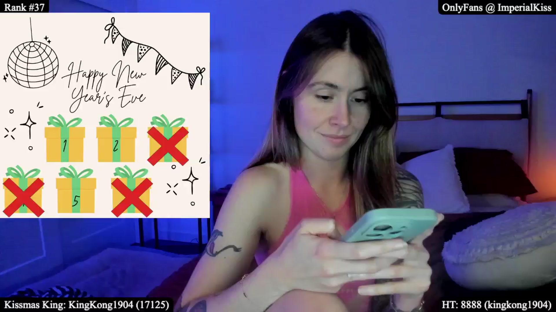 Gallery image thumbnail from ImperialKiss's myfreecams stream on, 01/01/2026, 05:09 image 5 of 20