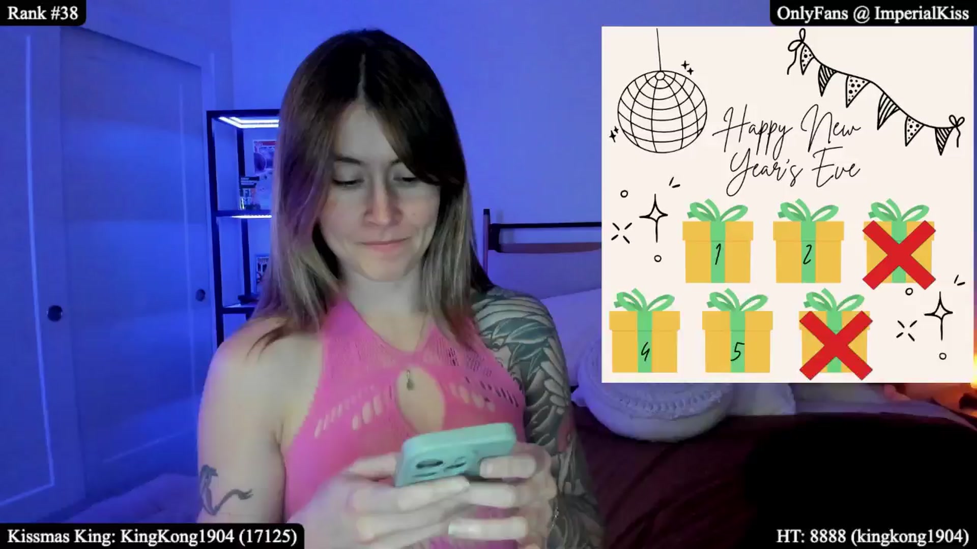 Gallery image thumbnail from ImperialKiss's myfreecams stream on, 01/01/2026, 05:09 image 1 of 20