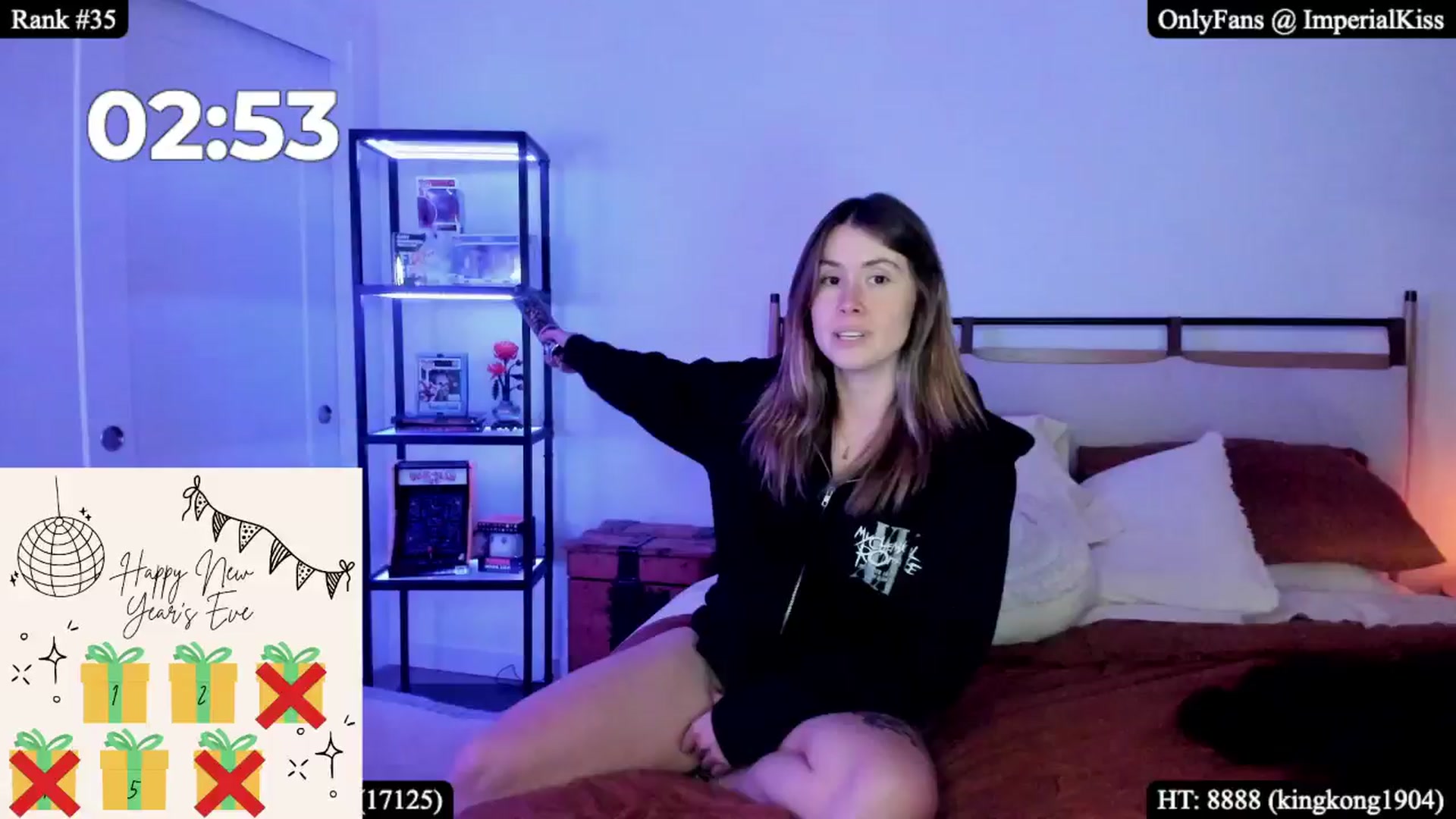 Gallery image thumbnail from ImperialKiss's myfreecams stream on, 01/01/2026, 05:09 image 20 of 20