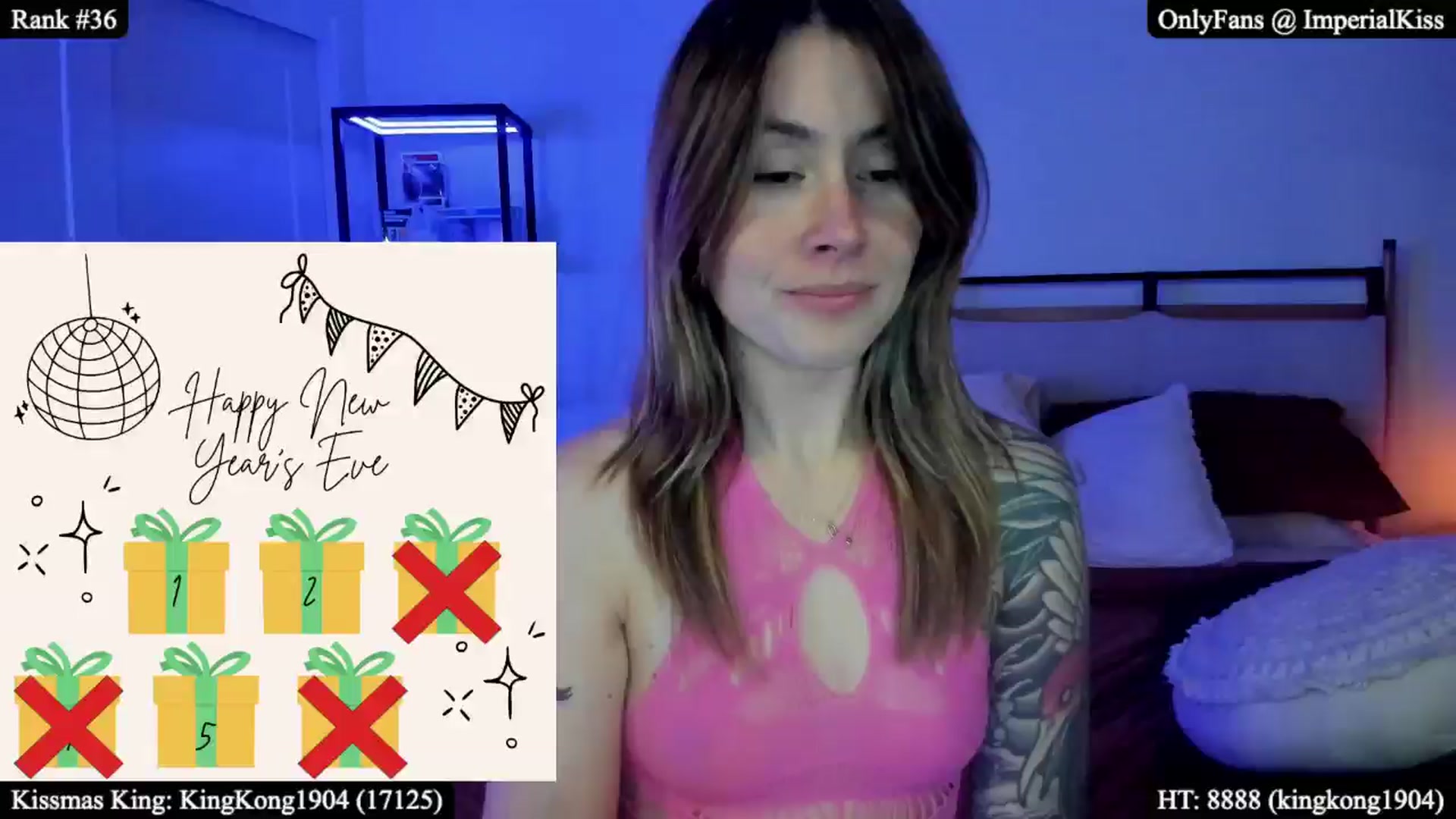 Gallery image thumbnail from ImperialKiss's myfreecams stream on, 01/01/2026, 05:09 image 8 of 20