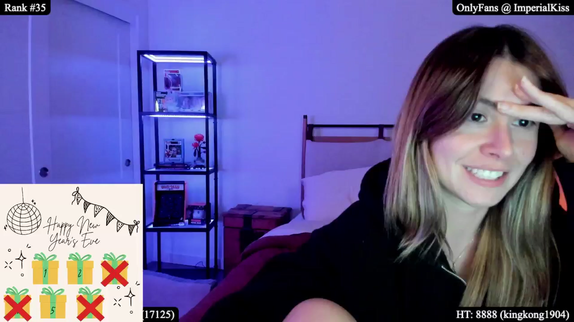 Gallery image thumbnail from ImperialKiss's myfreecams stream on, 01/01/2026, 05:09 image 17 of 20