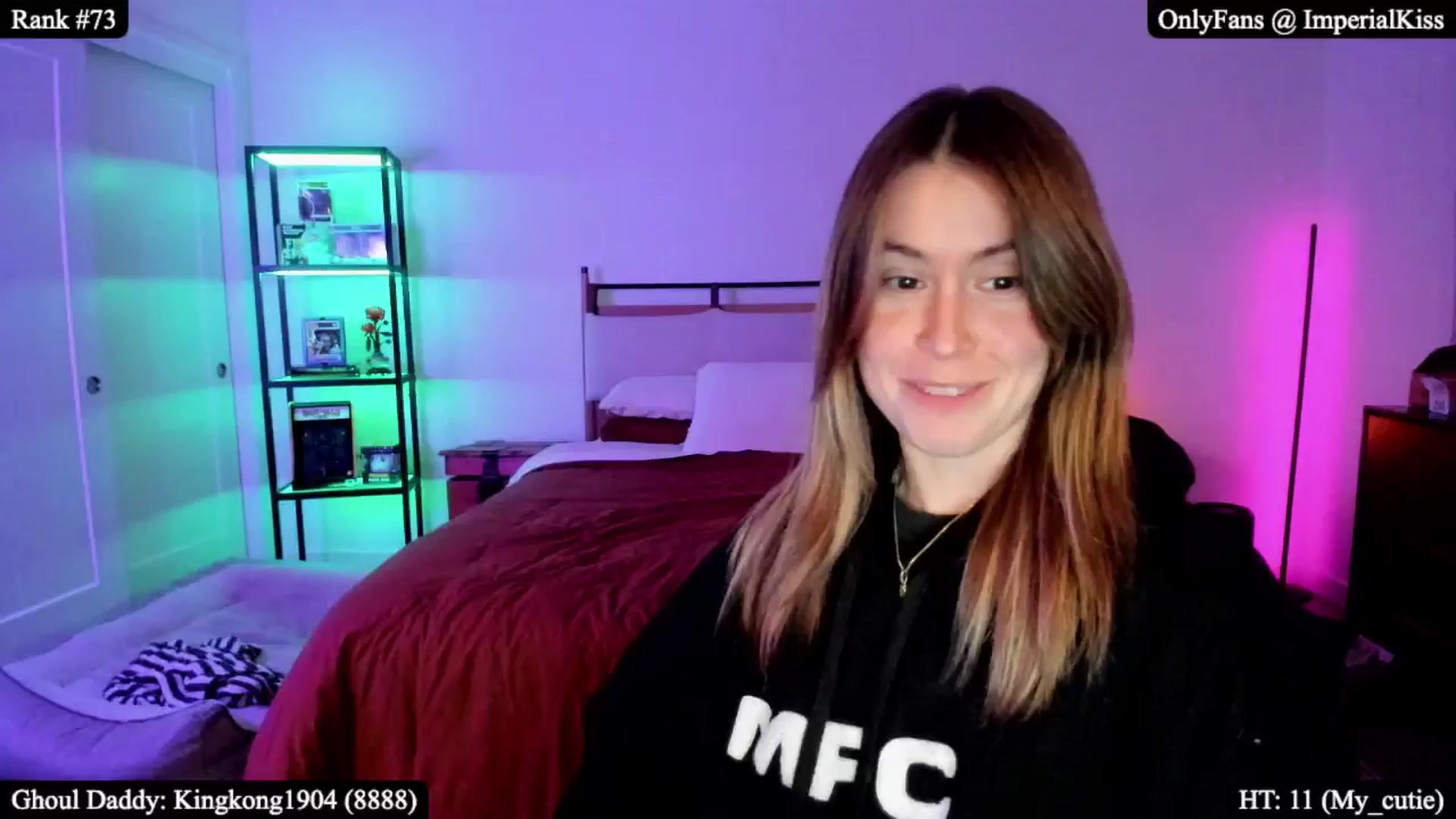 Gallery image thumbnail from ImperialKiss's myfreecams stream on, 01/09/2026, 06:18 image 2 of 20