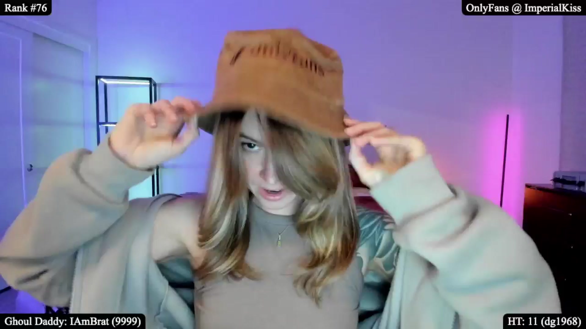 Gallery image thumbnail from ImperialKiss's myfreecams stream on, 01/11/2026, 04:33 image 2 of 20