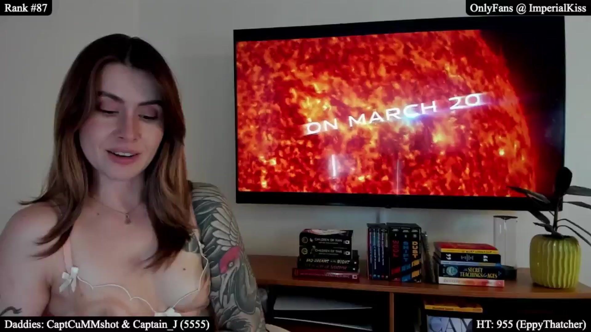 Gallery image thumbnail from ImperialKiss's myfreecams stream on, 02/09/2026, 01:18 image 4 of 20