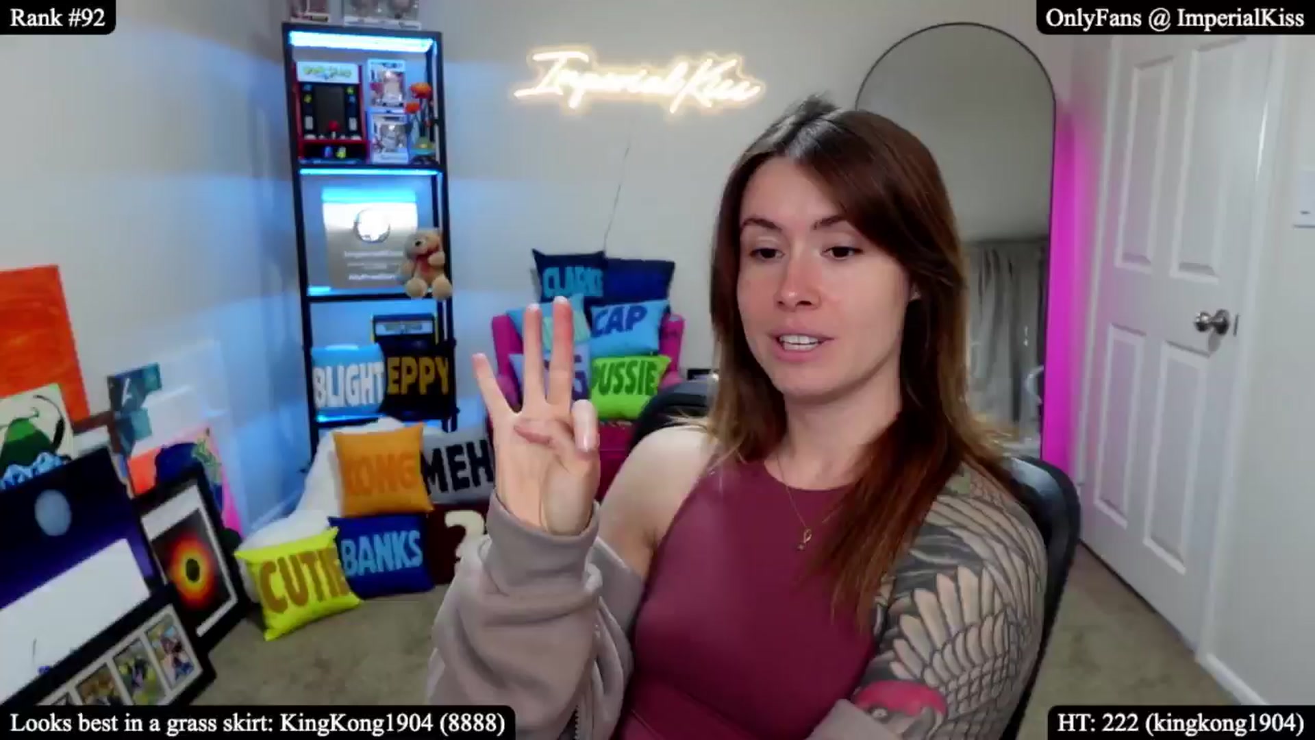 Gallery image thumbnail from ImperialKiss's myfreecams stream on, 04/11/2026, 21:33 image 9 of 20