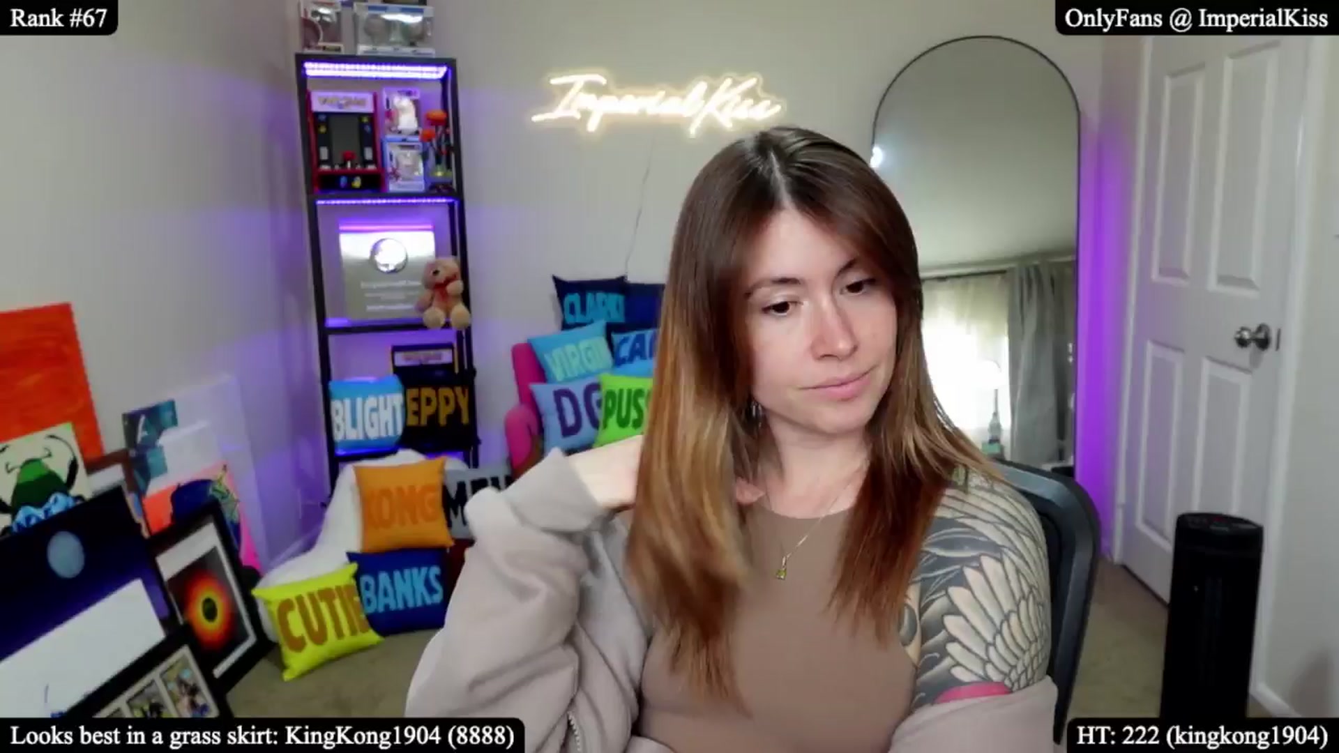 Gallery image thumbnail from ImperialKiss's myfreecams stream on, 04/12/2026, 22:57 image 1 of 20