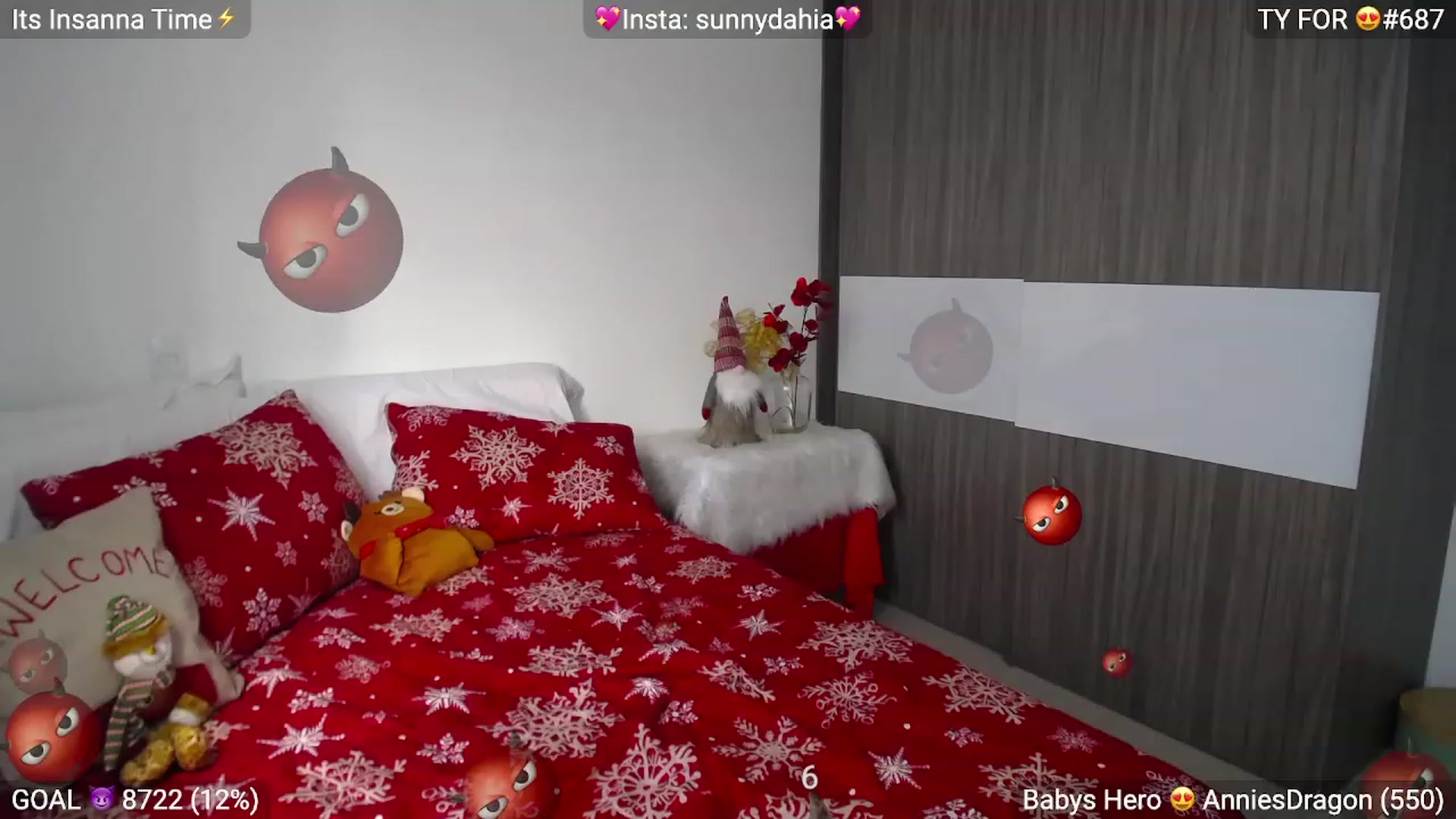 Gallery image thumbnail from Insanna's myfreecams stream on, 12/08/2022, 14:25 image 20 of 20