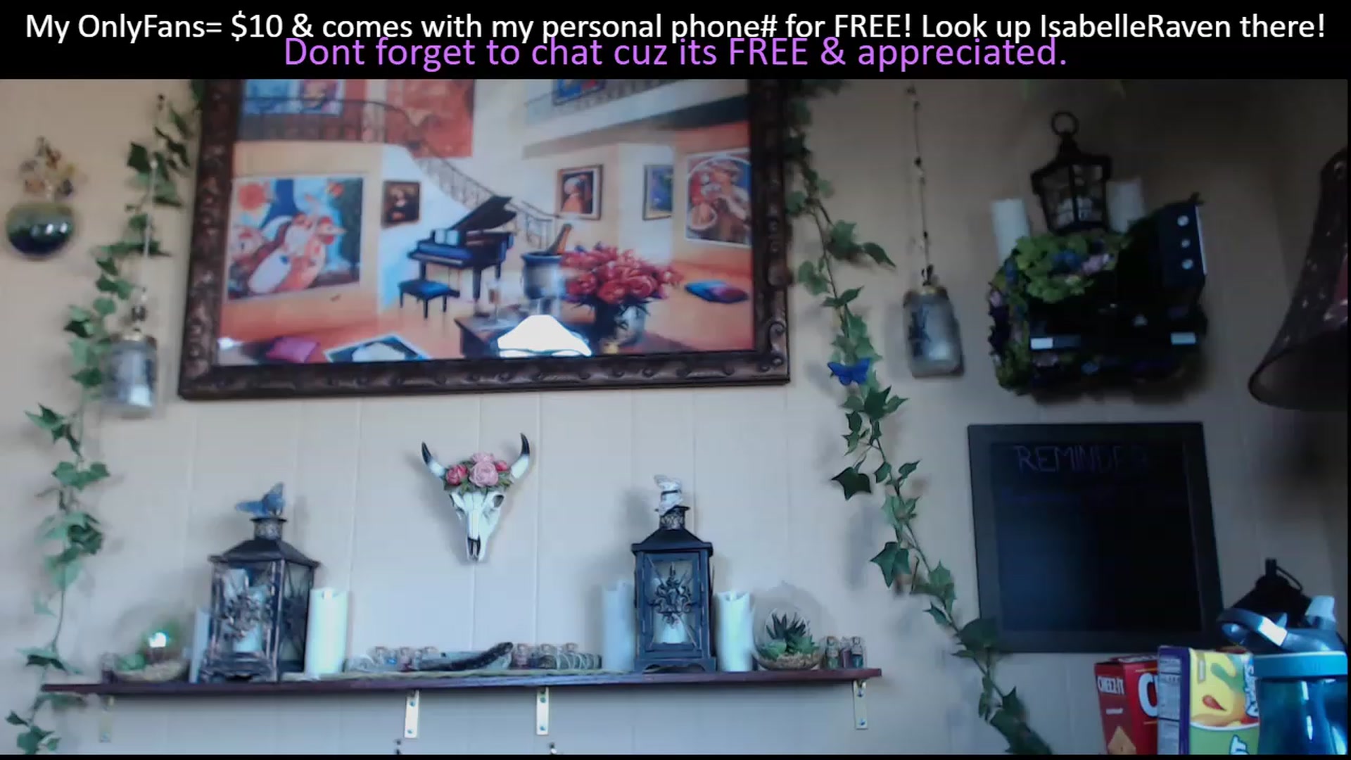 Gallery image thumbnail from IsabelleRaven's myfreecams stream on, 01/20/2023, 21:01 image 1 of 20
