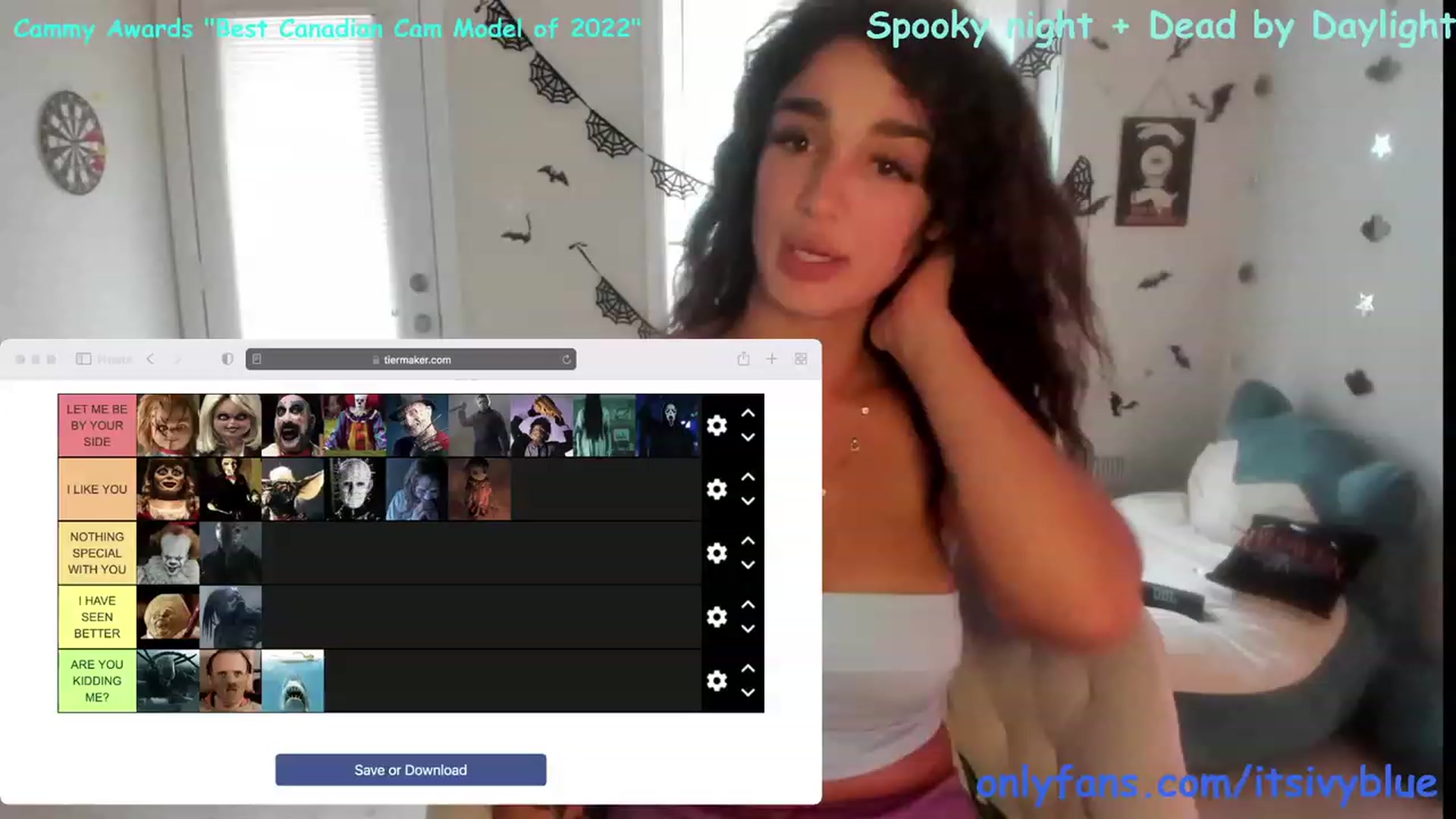 Gallery image thumbnail from Itsivyblue's myfreecams stream on, 09/13/2023, 18:34 image 9 of 20