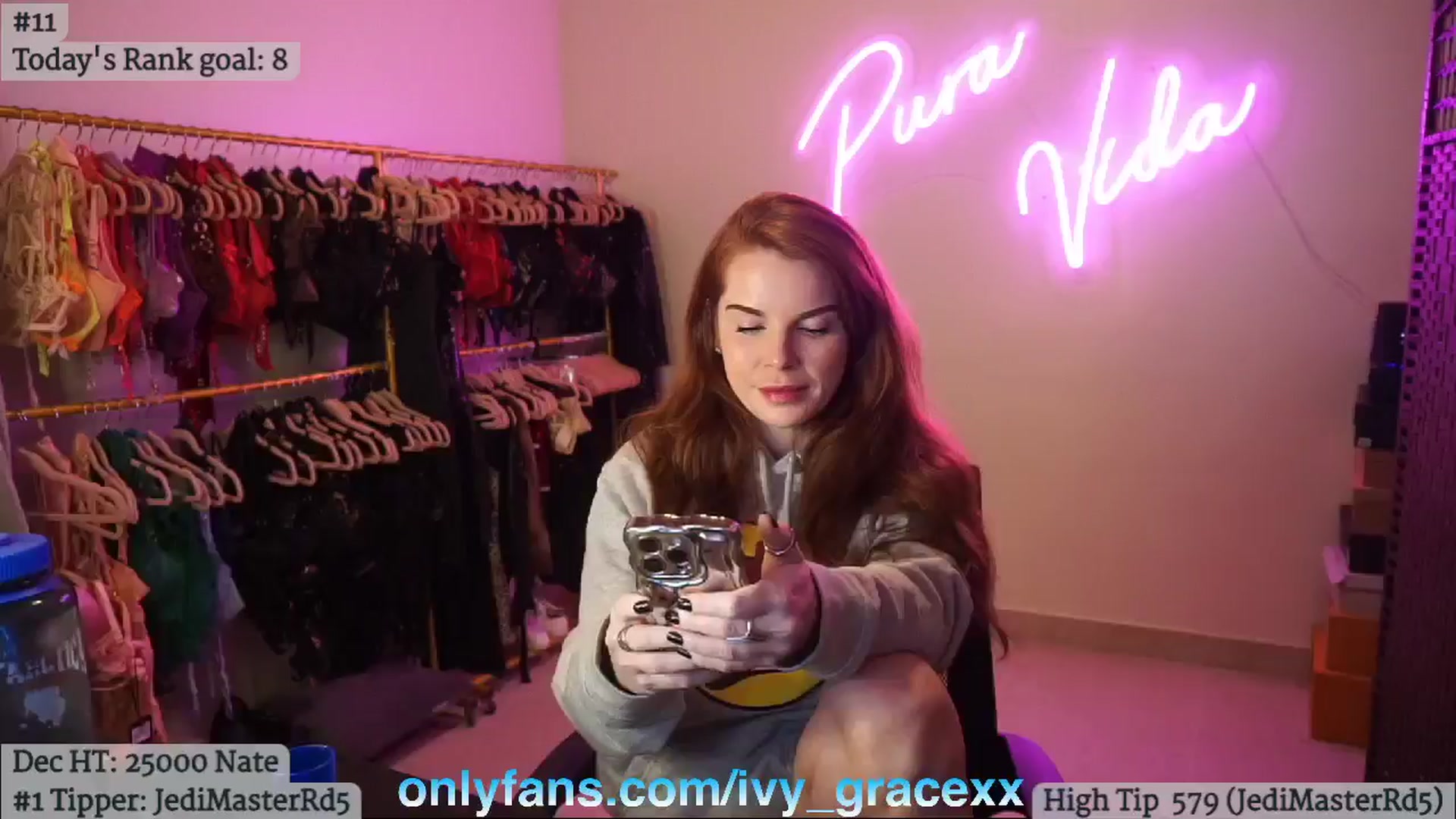 Gallery image thumbnail from IvyGrace's myfreecams stream on, 12/30/2024, 07:15 image 5 of 20