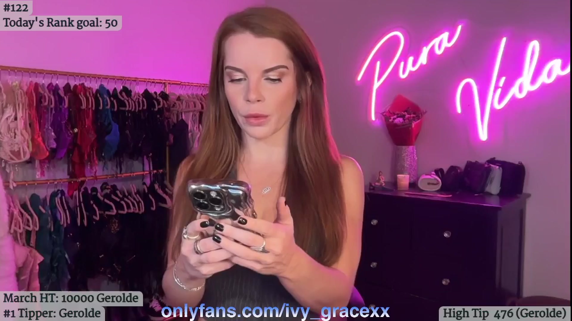 Gallery image thumbnail from IvyGrace's myfreecams stream on, 03/07/2025, 06:21 image 1 of 20