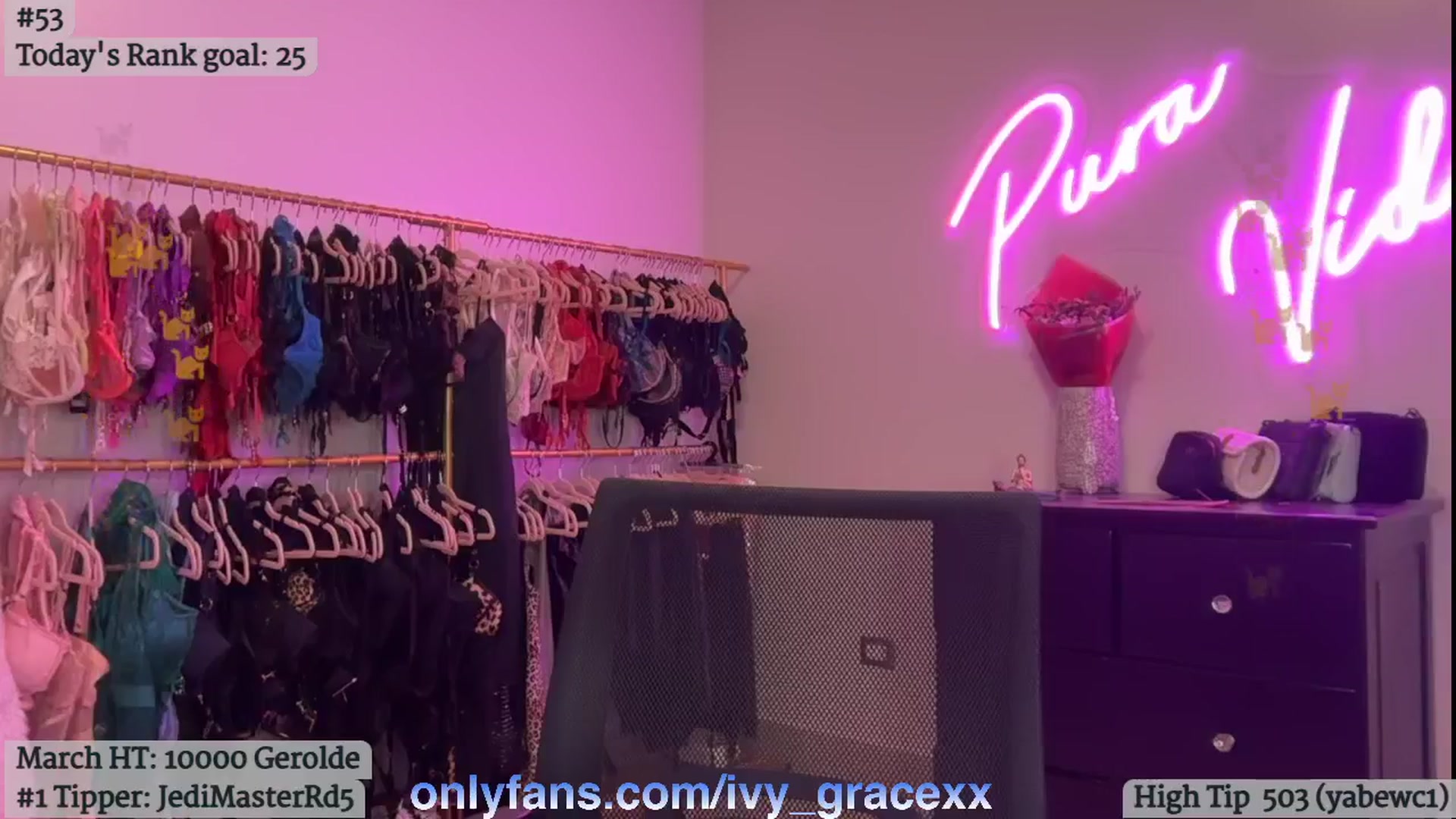 Gallery image thumbnail from IvyGrace's myfreecams stream on, 03/11/2025, 05:42 image 10 of 20