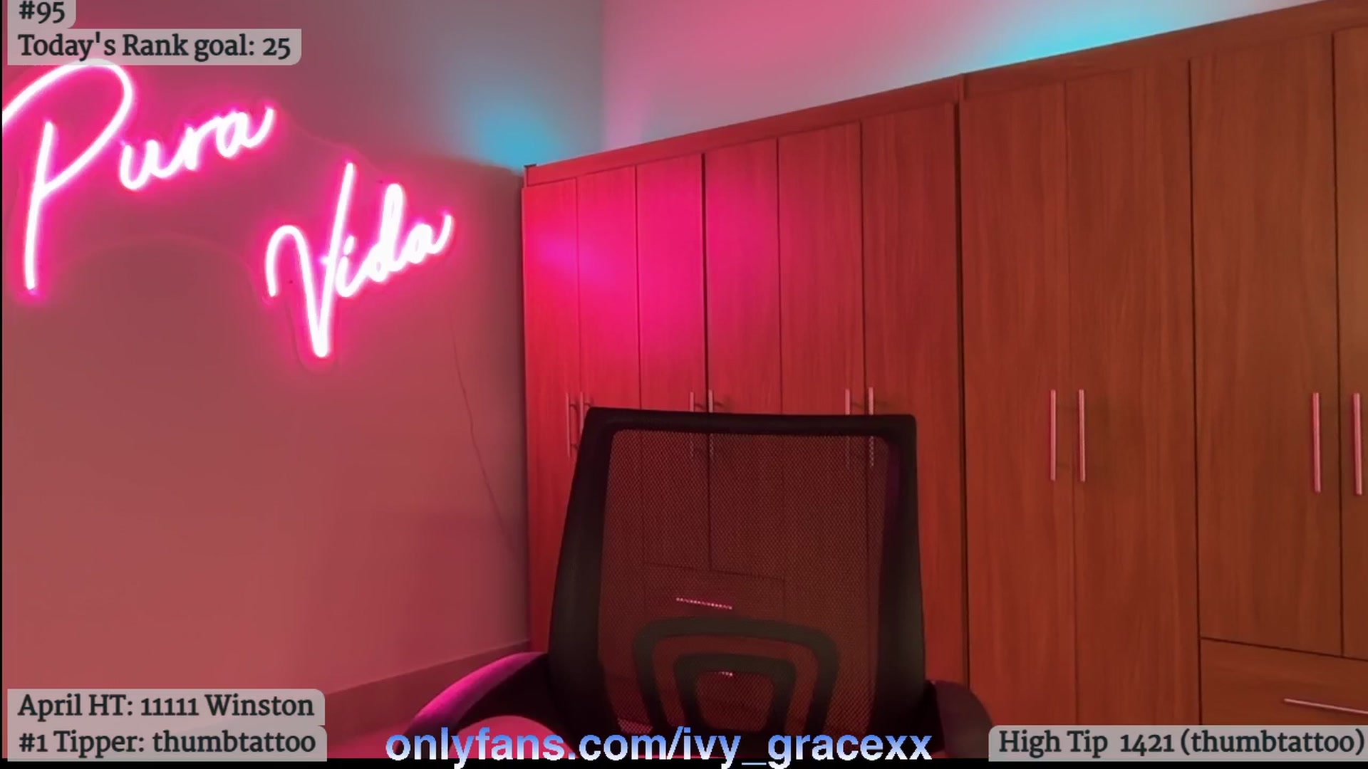 Gallery image thumbnail from IvyGrace's myfreecams stream on, 04/08/2025, 04:24 image 2 of 20