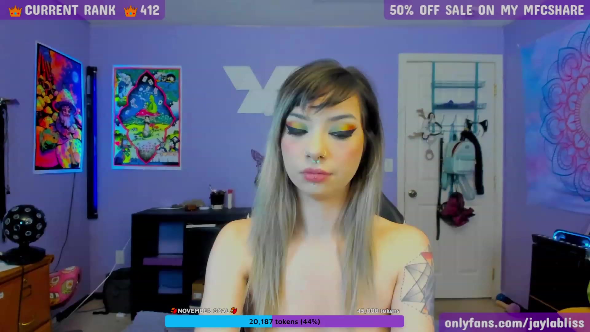 Gallery image thumbnail from JaylaBliss's myfreecams stream on, 11/28/2022, 07:39 image 3 of 20