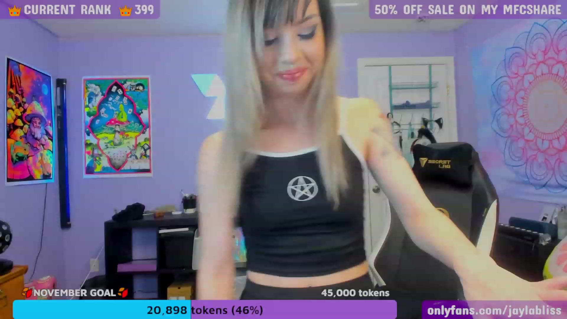Gallery image thumbnail from JaylaBliss's myfreecams stream on, 11/29/2022, 16:03 image 10 of 20