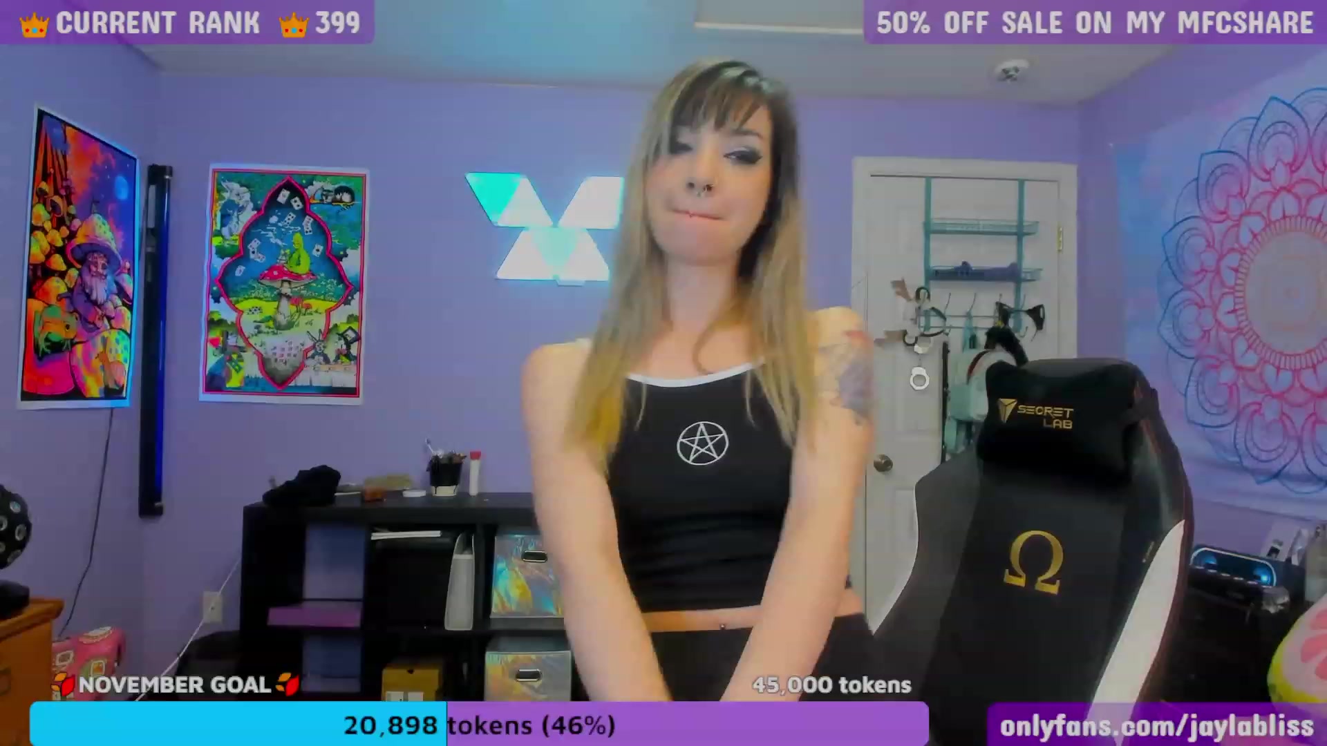 Gallery image thumbnail from JaylaBliss's myfreecams stream on, 11/29/2022, 16:03 image 3 of 20