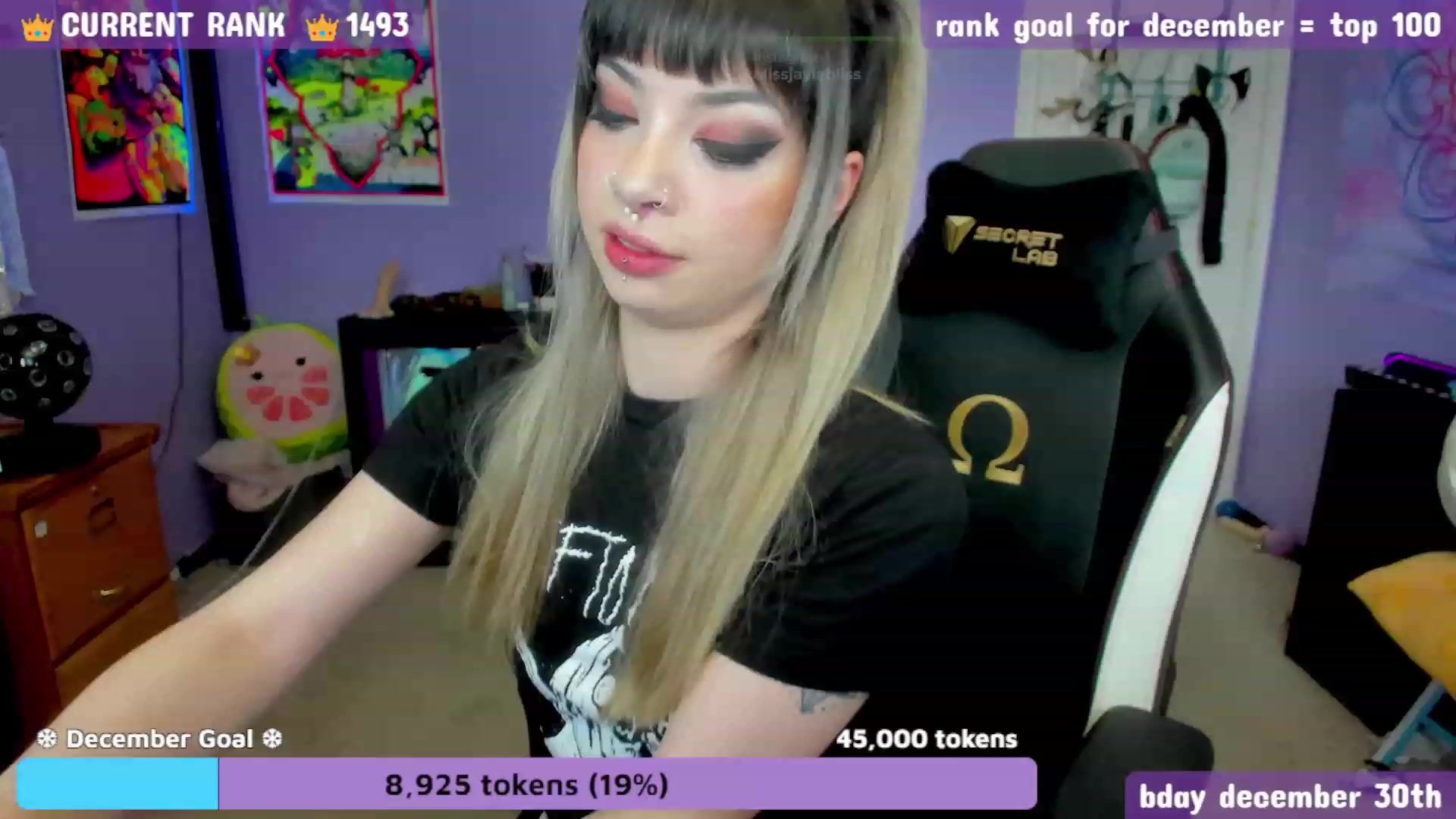 Gallery image thumbnail from JaylaBliss's myfreecams stream on, 12/08/2022, 19:54 image 19 of 20