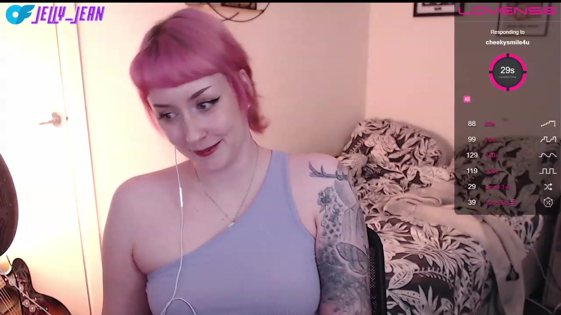 Gallery image thumbnail from Jelly_Jean's myfreecams stream on, 07/17/2023, 18:04 image 6 of 20
