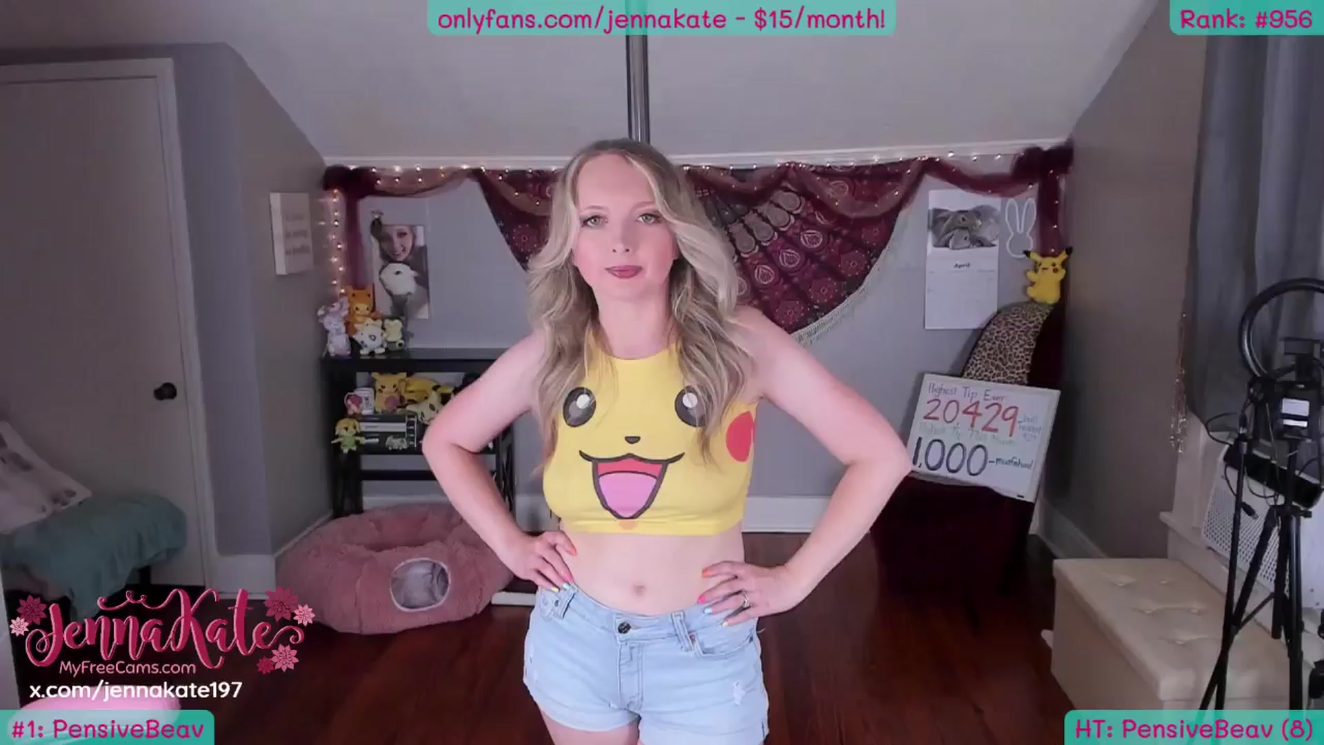 Gallery image thumbnail from JennaKate's myfreecams stream on, 04/14/2026, 04:08 image 1 of 20