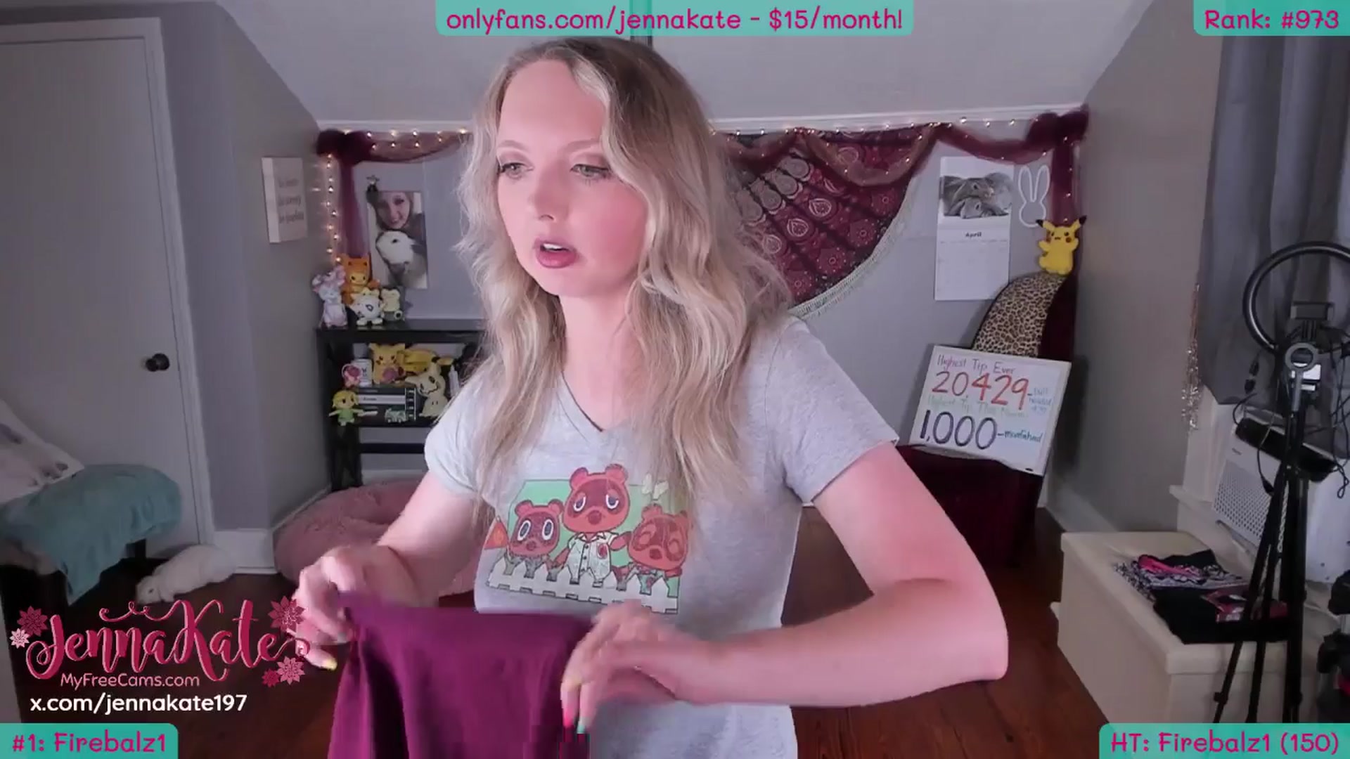 Gallery image thumbnail from JennaKate's myfreecams stream on, 04/15/2026, 04:30 image 13 of 20