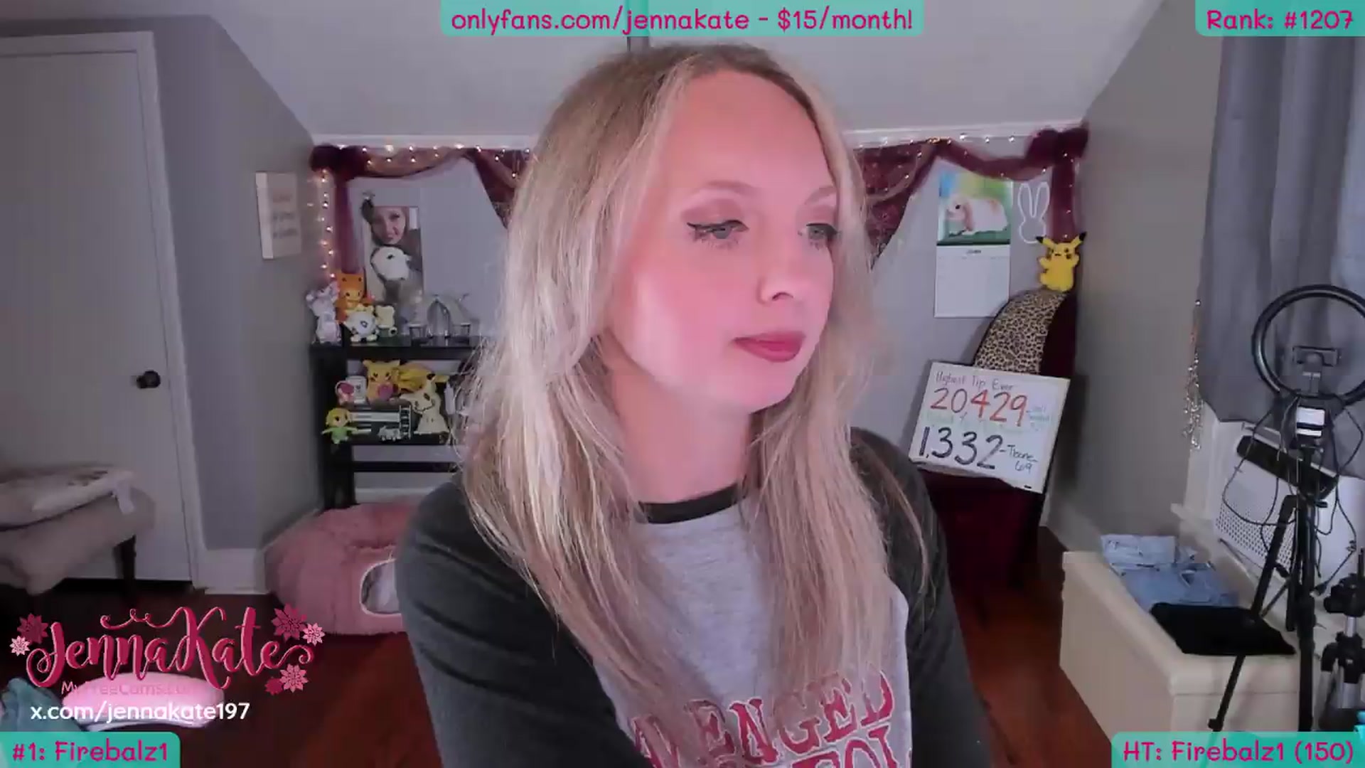 Gallery image thumbnail from JennaKate's myfreecams stream on, 06/19/2026, 04:54 image 3 of 20