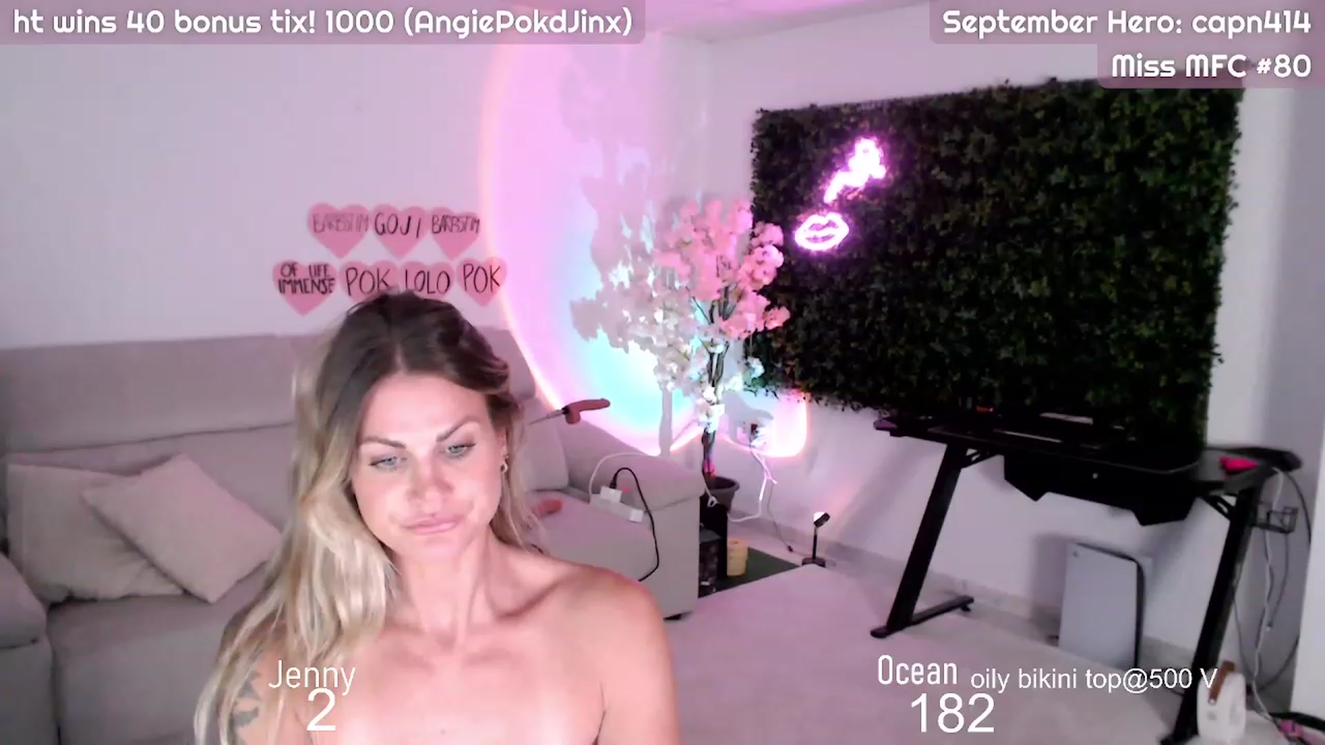 Gallery image thumbnail from JennyAndOcean's myfreecams stream on, 09/22/2023, 22:13 image 20 of 20