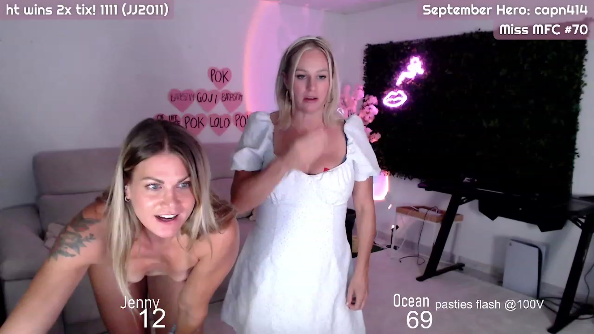 Gallery image thumbnail from JennyAndOcean's myfreecams stream on, 09/24/2023, 22:13 image 1 of 20