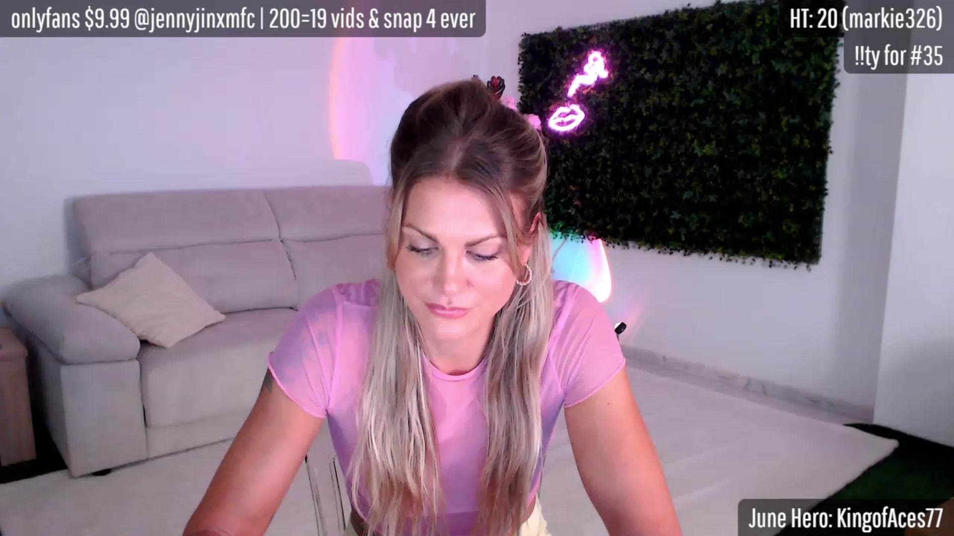 Gallery image thumbnail from JennyJinx's myfreecams stream on, 06/22/2023, 14:55 image 17 of 20