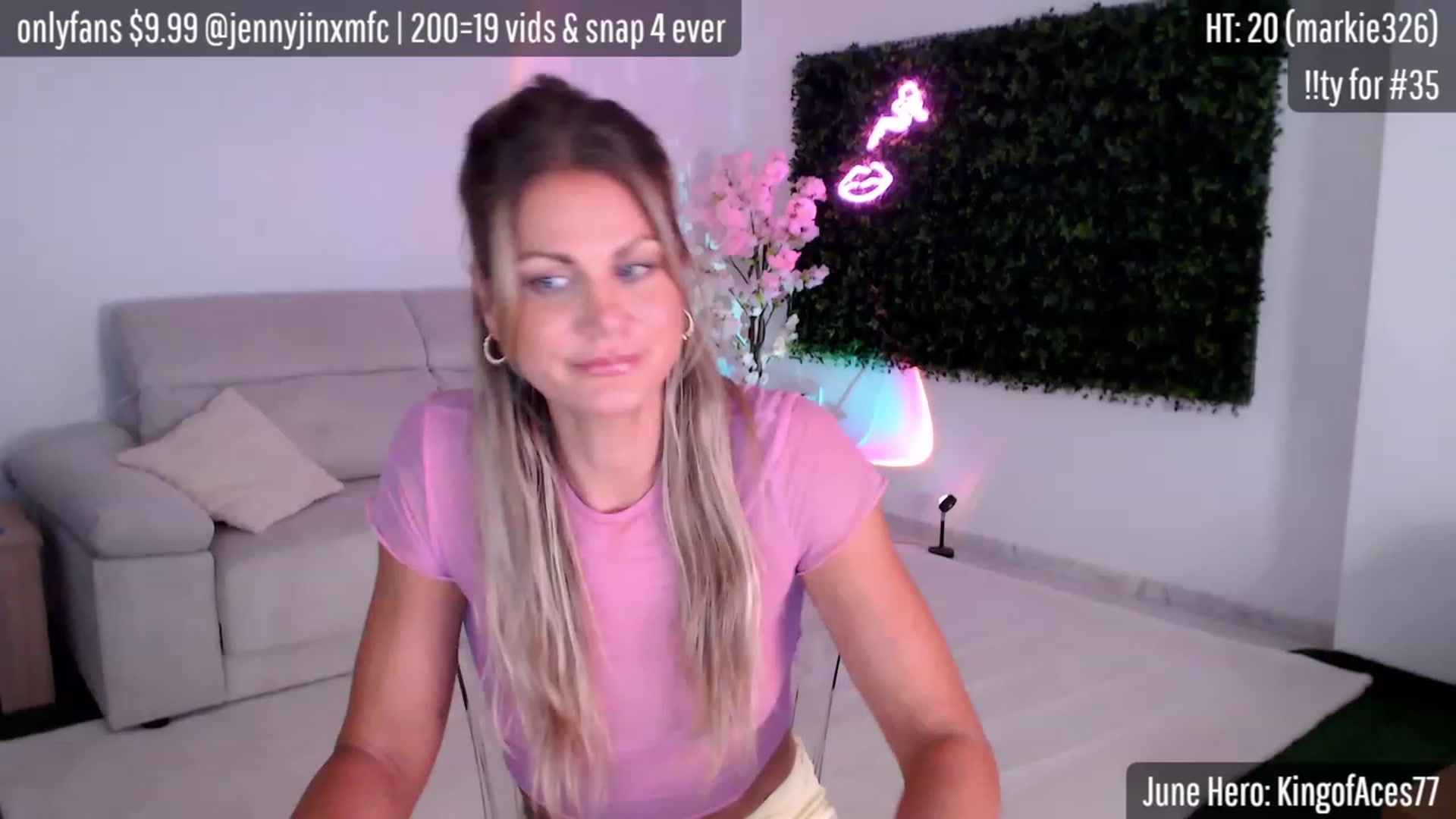 Gallery image thumbnail from JennyJinx's myfreecams stream on, 06/22/2023, 15:59 image 1 of 20