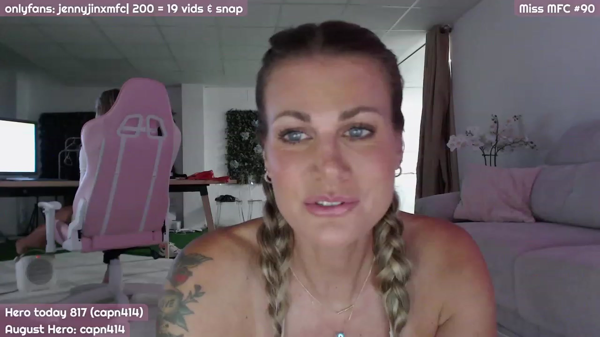 Gallery image thumbnail from JennyJinx's myfreecams stream on, 08/04/2023, 21:11 image 4 of 20