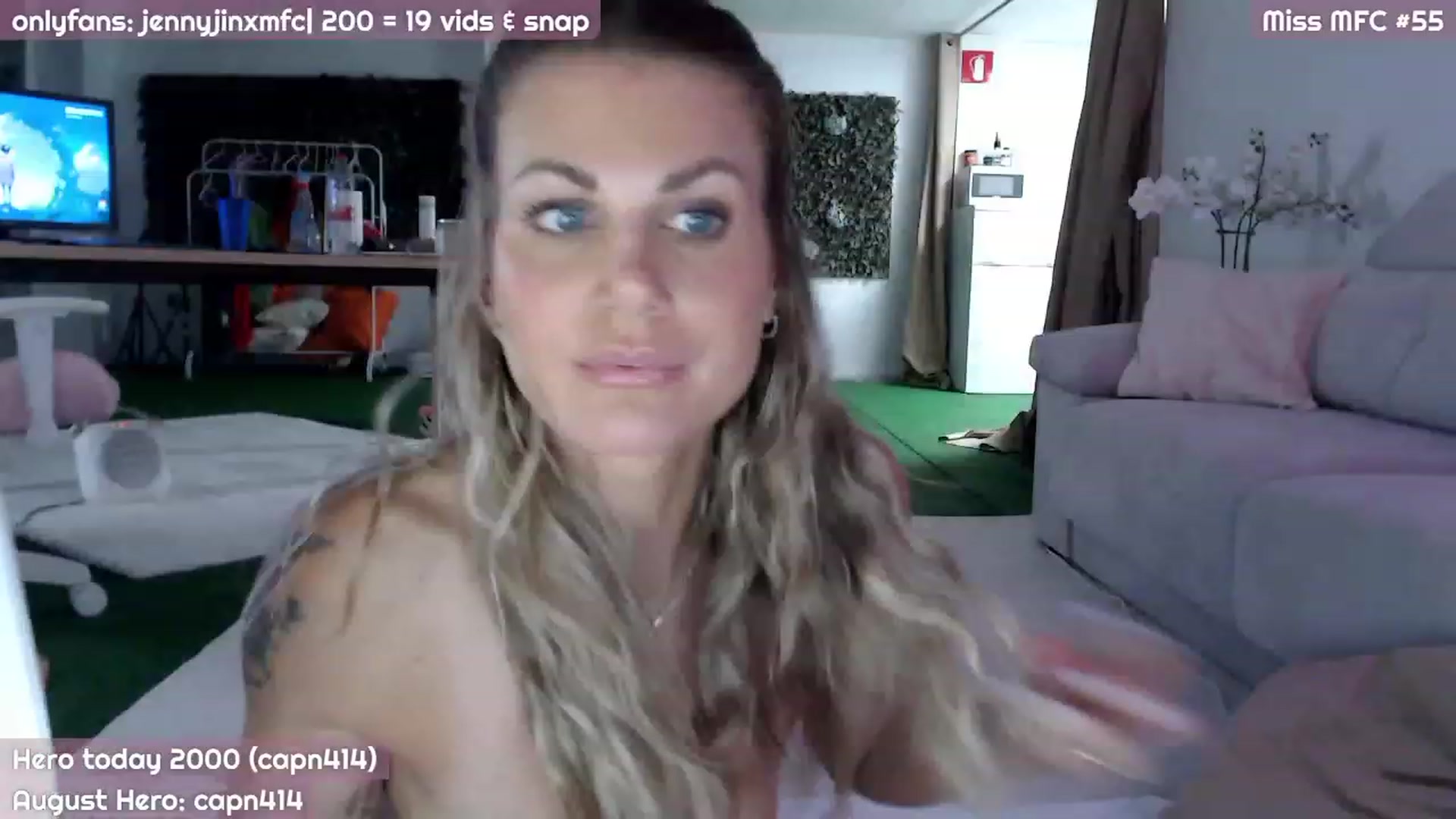 Gallery image thumbnail from JennyJinx's myfreecams stream on, 08/04/2023, 21:32 image 19 of 20
