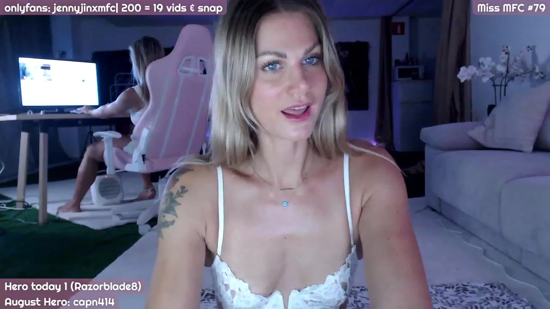 Gallery image thumbnail from JennyJinx's myfreecams stream on, 08/09/2023, 20:24 image 1 of 20