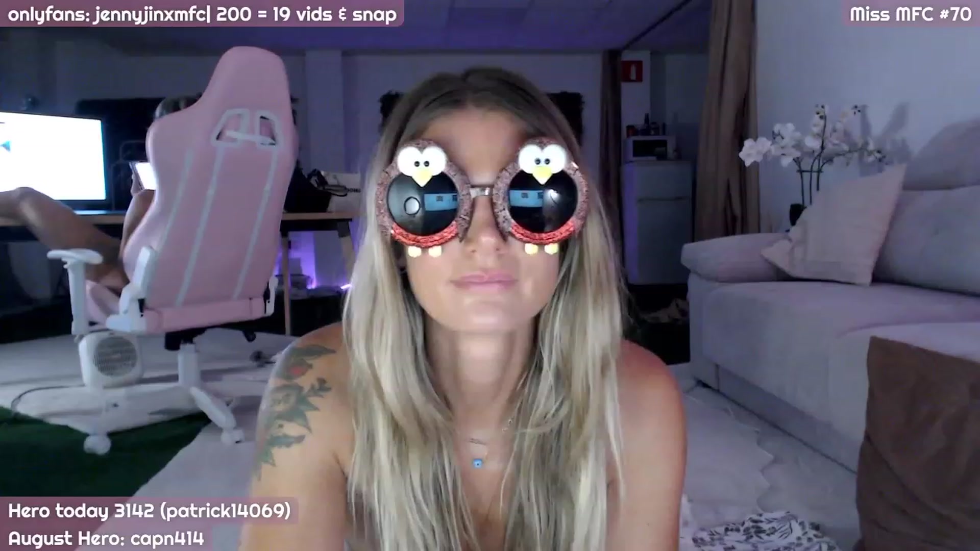 Gallery image thumbnail from JennyJinx's myfreecams stream on, 08/09/2023, 21:24 image 16 of 20
