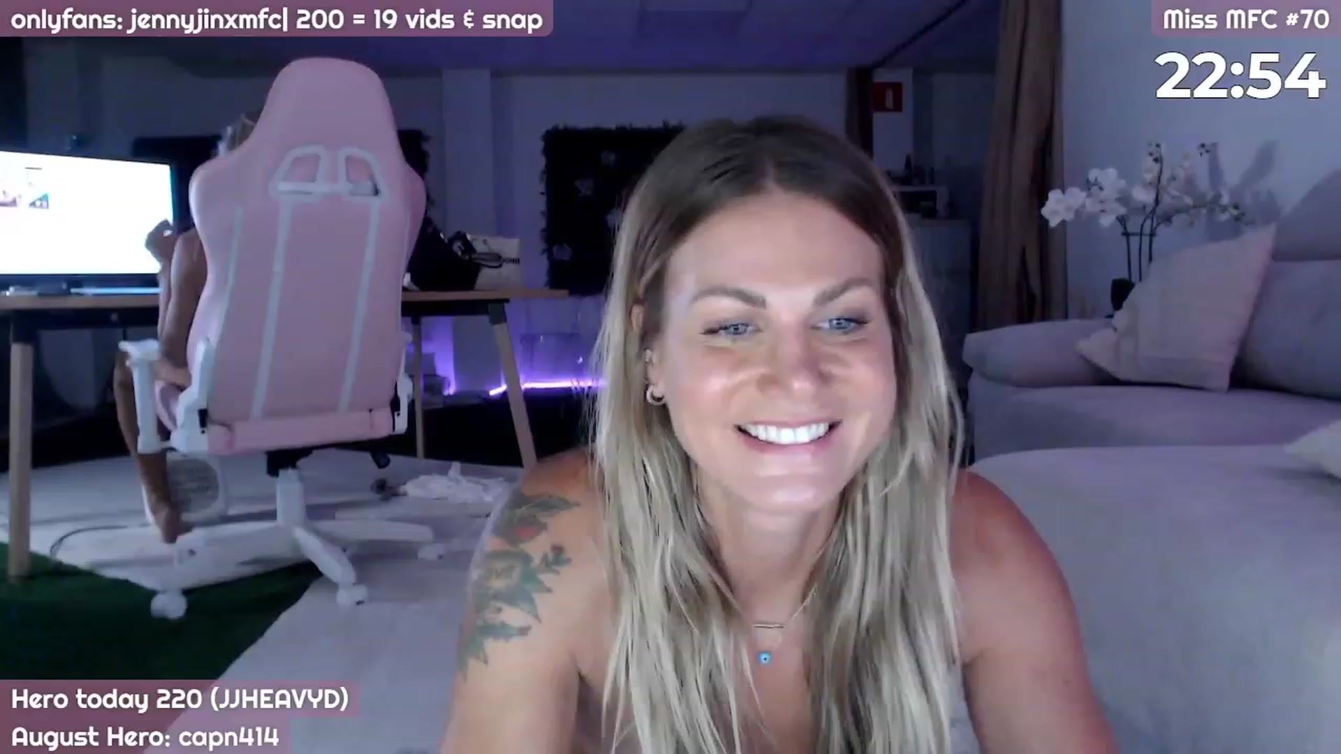 Gallery image thumbnail from JennyJinx's myfreecams stream on, 08/09/2023, 21:24 image 5 of 20