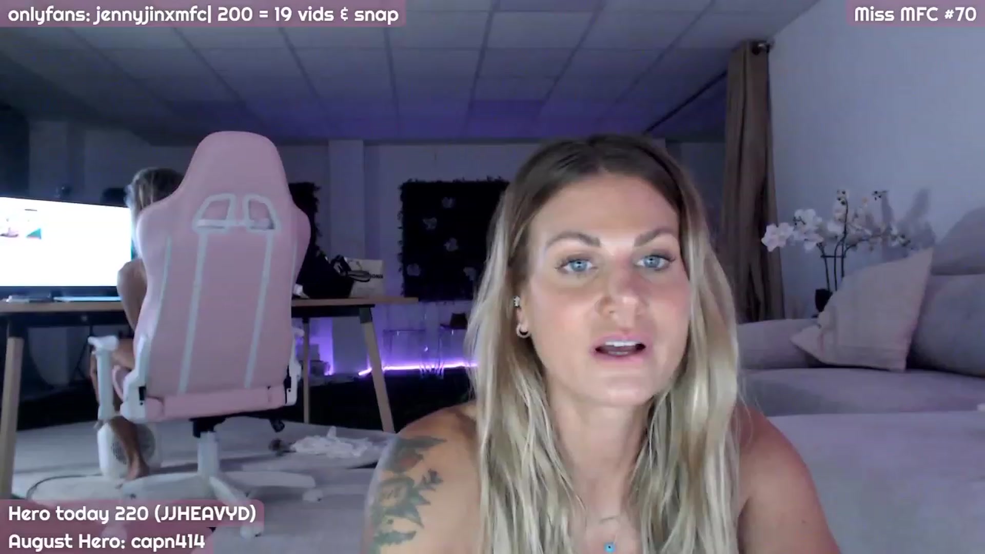 Gallery image thumbnail from JennyJinx's myfreecams stream on, 08/09/2023, 21:24 image 4 of 20
