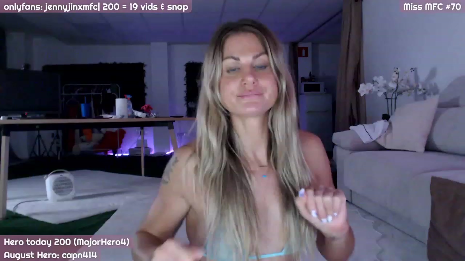Gallery image thumbnail from JennyJinx's myfreecams stream on, 08/10/2023, 24:45 image 5 of 20