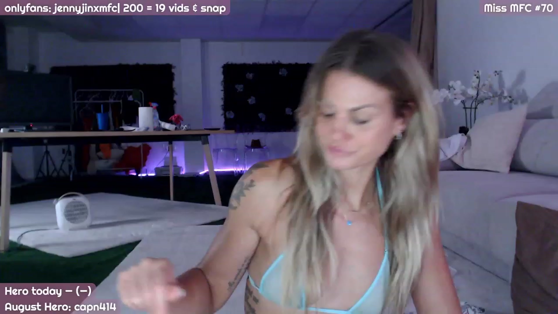 Gallery image thumbnail from JennyJinx's myfreecams stream on, 08/10/2023, 24:45 image 4 of 20