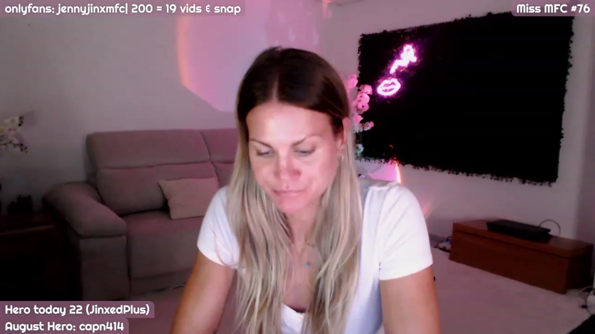 Gallery image thumbnail from JennyJinx's myfreecams stream on, 08/12/2023, 21:20 image 5 of 20