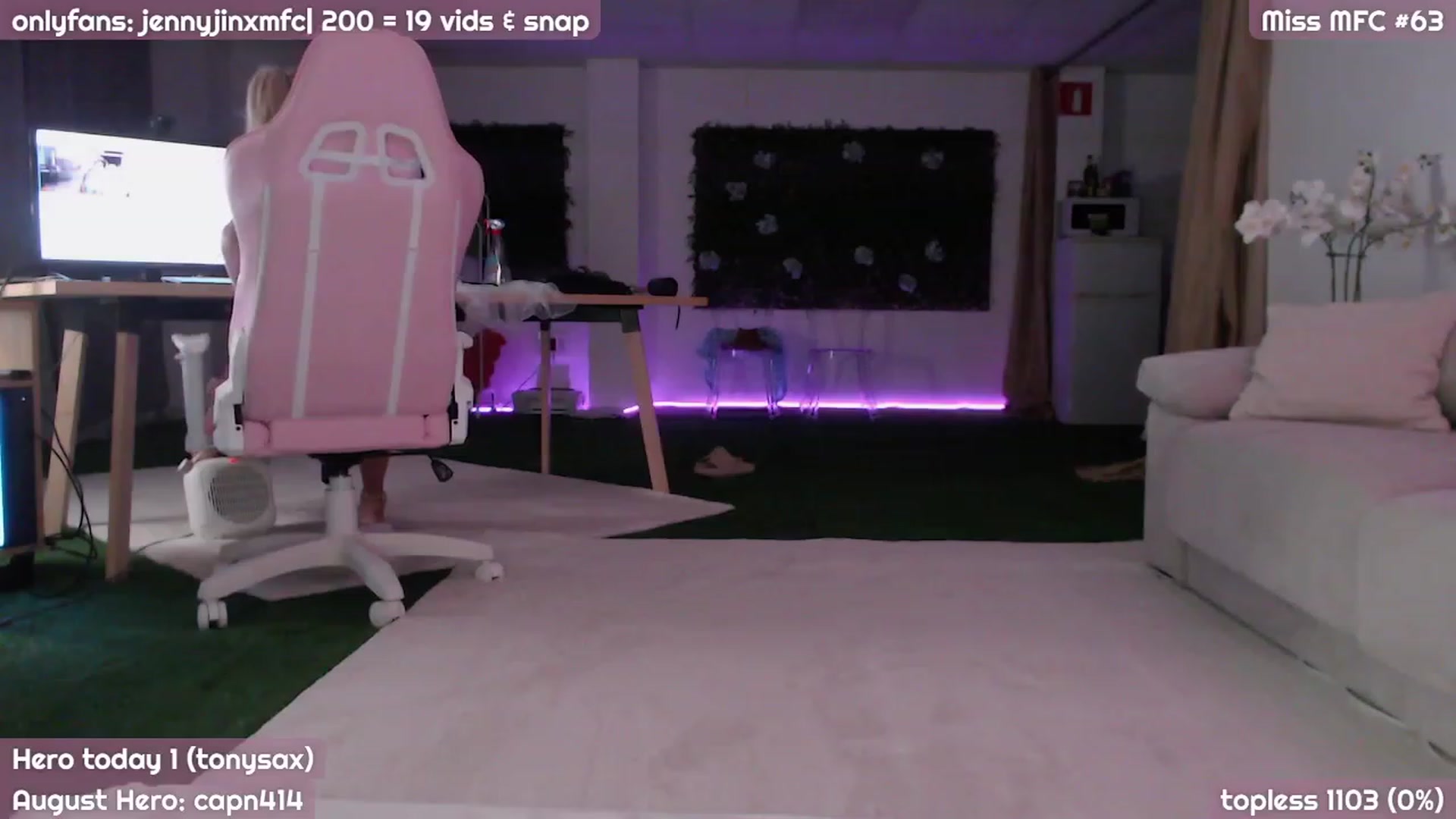 Gallery image thumbnail from JennyJinx's myfreecams stream on, 08/15/2023, 20:31 image 4 of 20