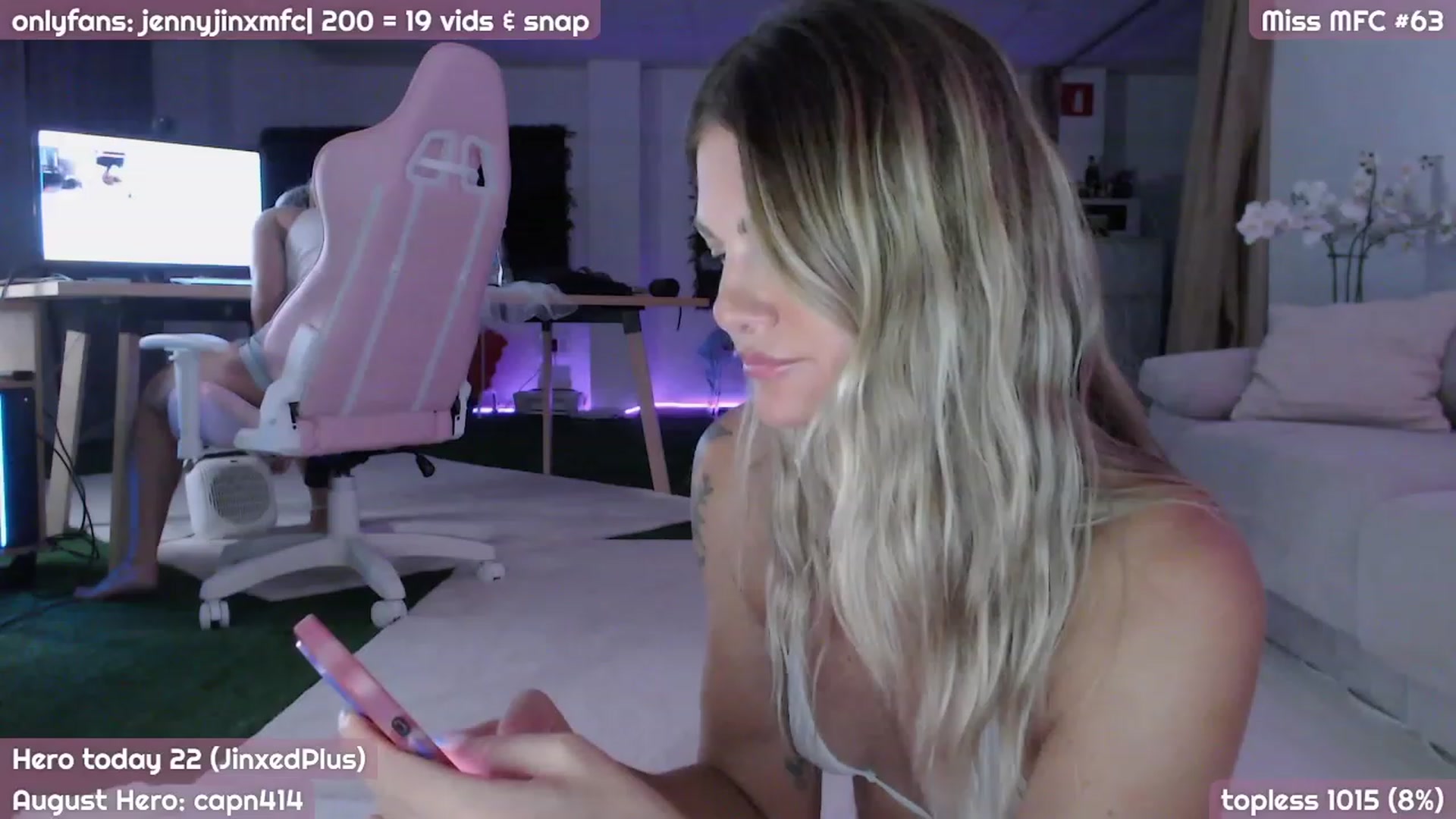 Gallery image thumbnail from JennyJinx's myfreecams stream on, 08/15/2023, 20:31 image 8 of 20