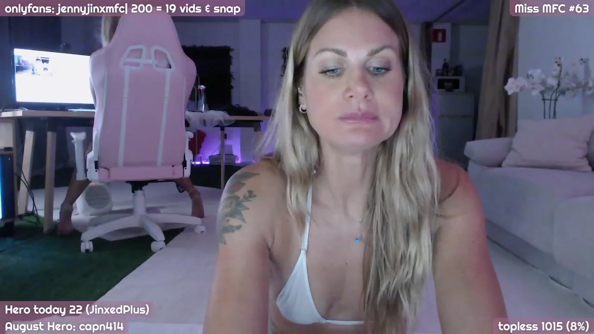 Gallery image thumbnail from JennyJinx's myfreecams stream on, 08/15/2023, 20:31 image 6 of 20