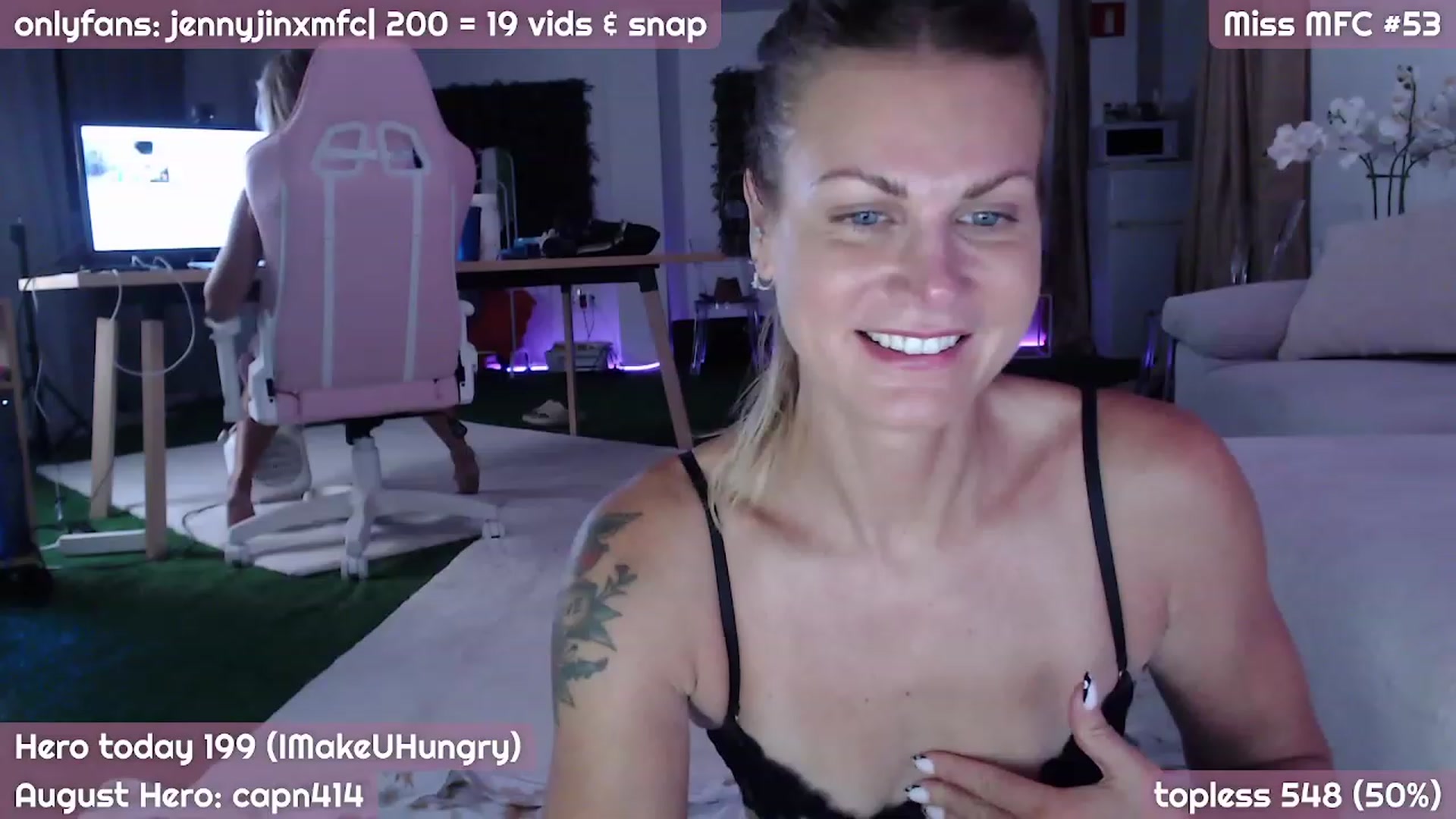 Gallery image thumbnail from JennyJinx's myfreecams stream on, 08/23/2023, 21:06 image 7 of 20