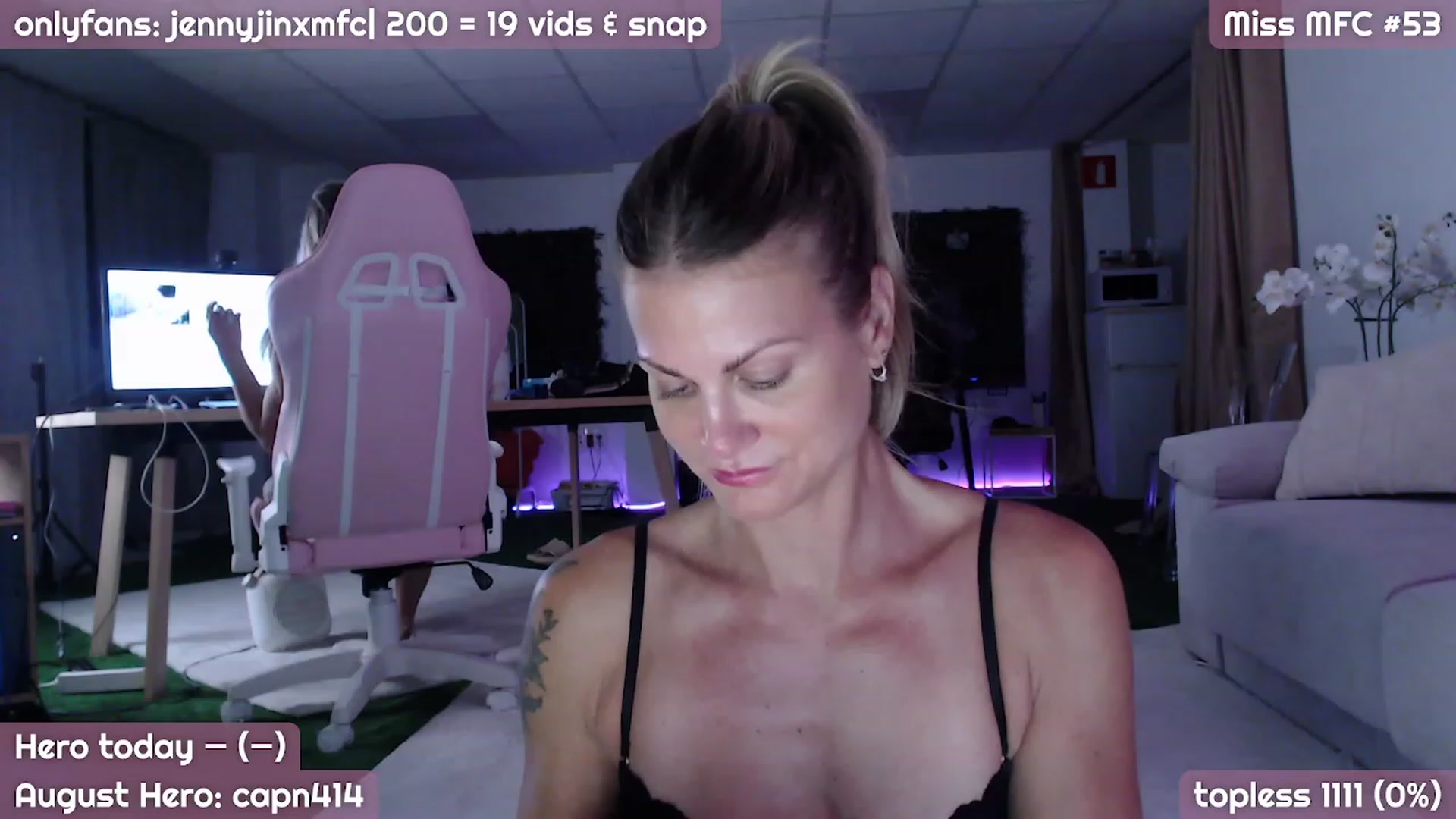 Gallery image thumbnail from JennyJinx's myfreecams stream on, 08/23/2023, 21:06 image 4 of 20