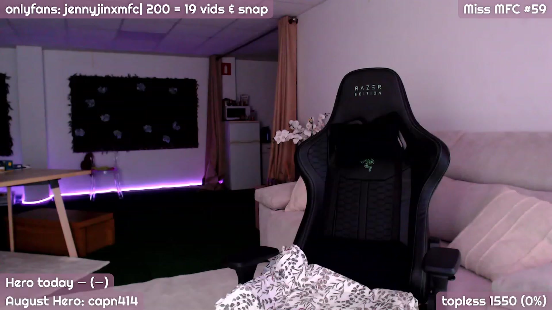 Gallery image thumbnail from JennyJinx's myfreecams stream on, 08/26/2023, 21:00 image 11 of 20