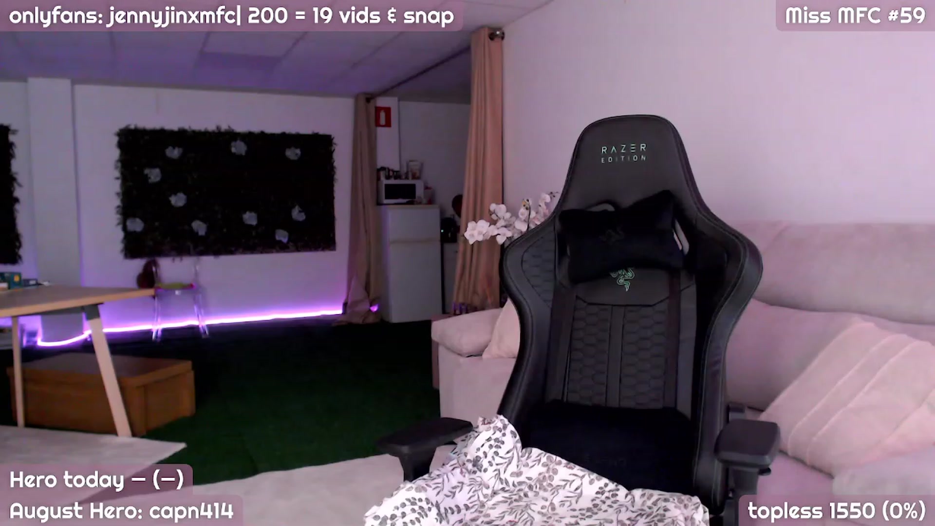 Gallery image thumbnail from JennyJinx's myfreecams stream on, 08/26/2023, 21:00 image 13 of 20