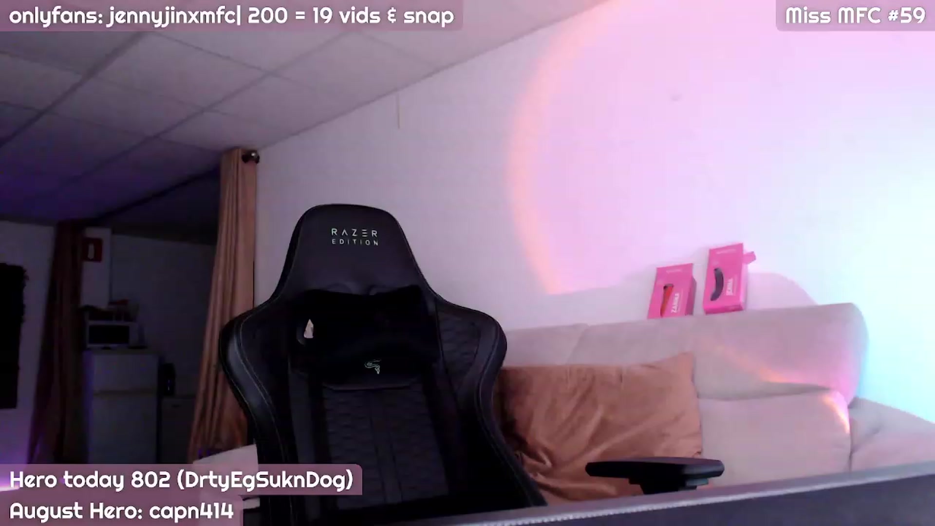 Gallery image thumbnail from JennyJinx's myfreecams stream on, 08/27/2023, 24:01 image 16 of 20