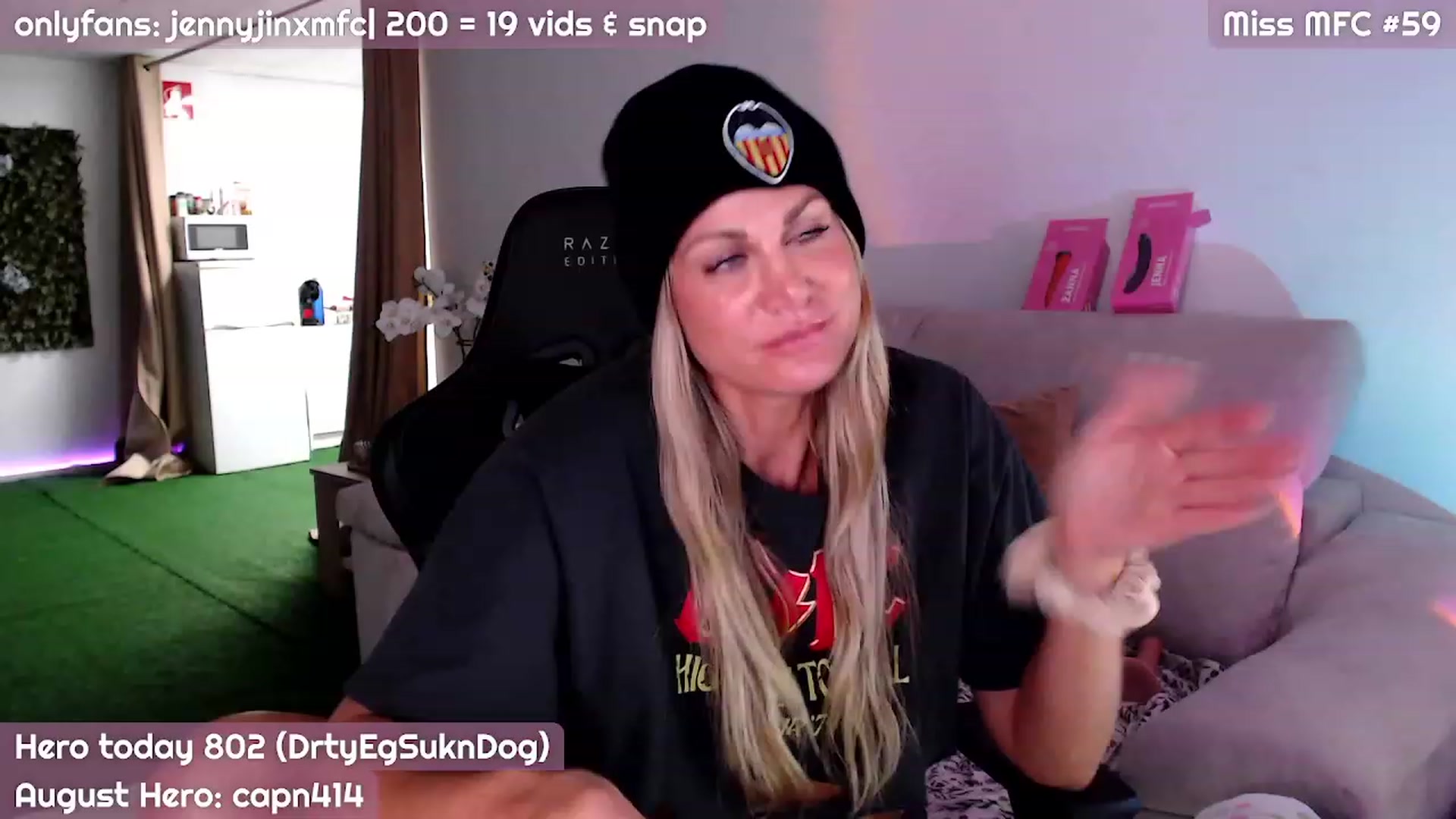Gallery image thumbnail from JennyJinx's myfreecams stream on, 08/27/2023, 24:01 image 5 of 20