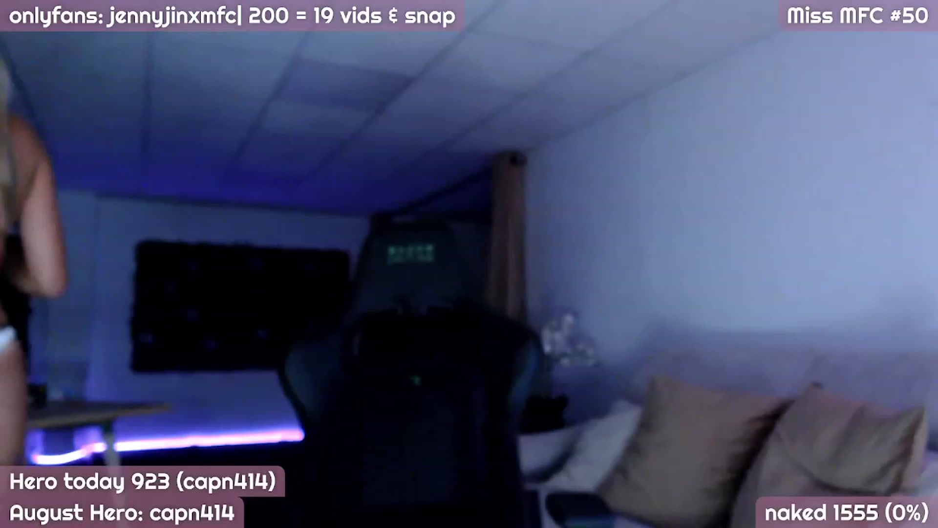 Gallery image thumbnail from JennyJinx's myfreecams stream on, 08/30/2023, 01:14 image 5 of 20